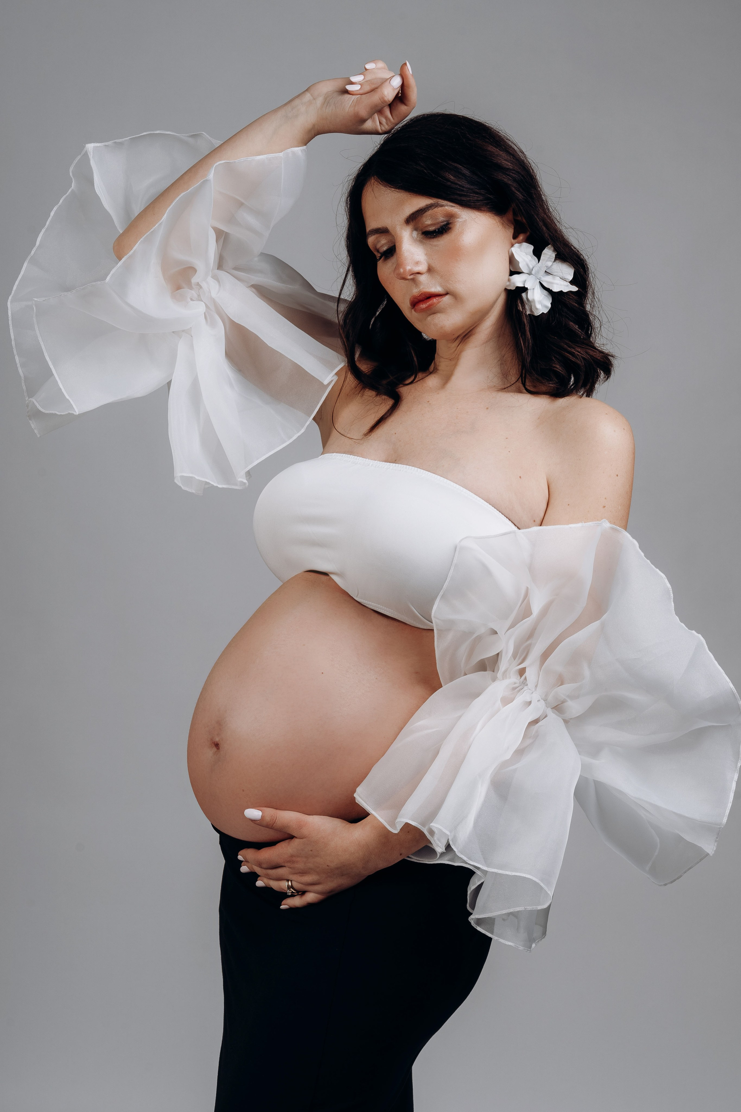 Fotografia glamour maternity Pomezia