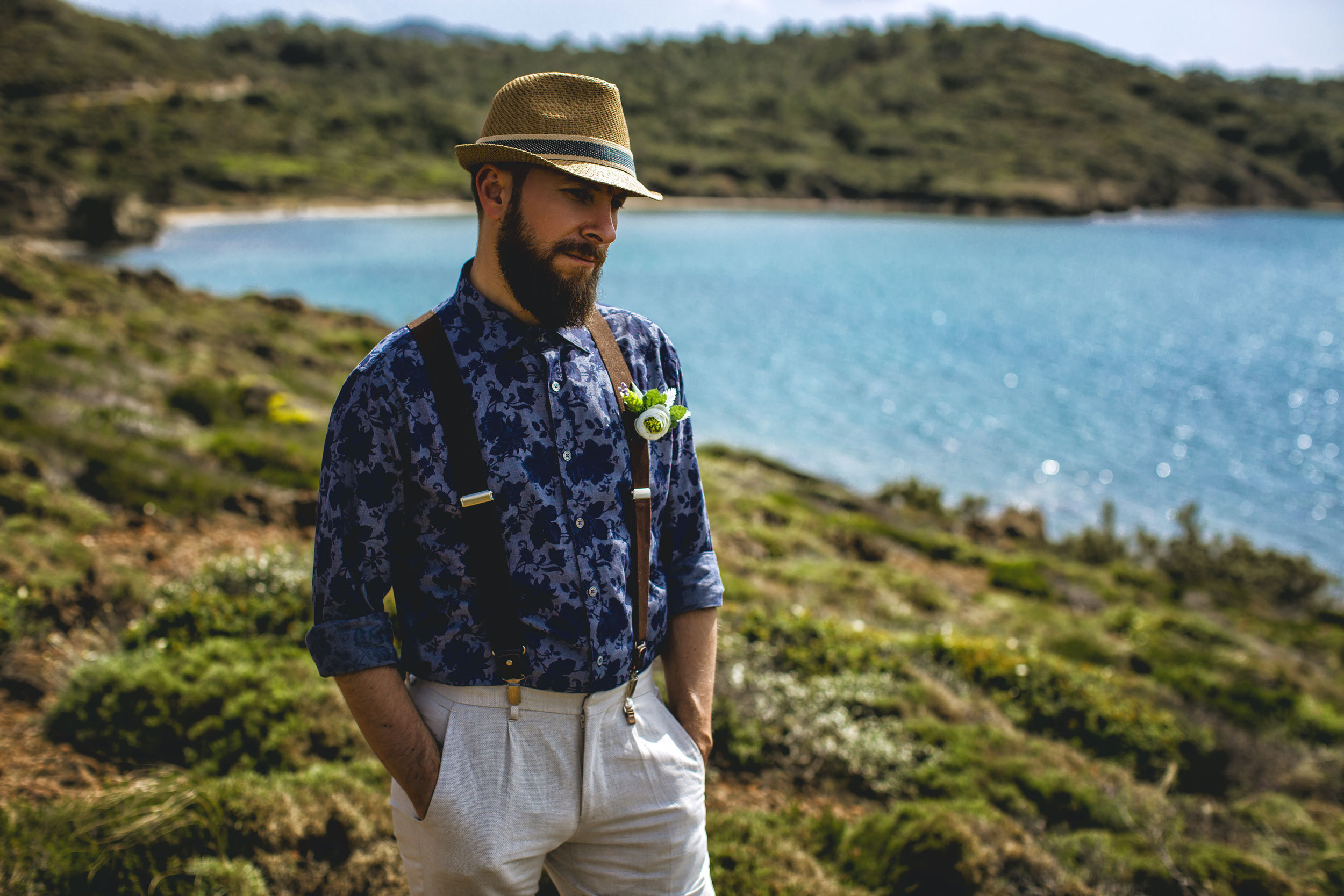 Outdoor wedding photo session on the wild rocky beaches of Amazon. Julia Ganch I Fashion Wedding Photography I Cappadocia Turkey
