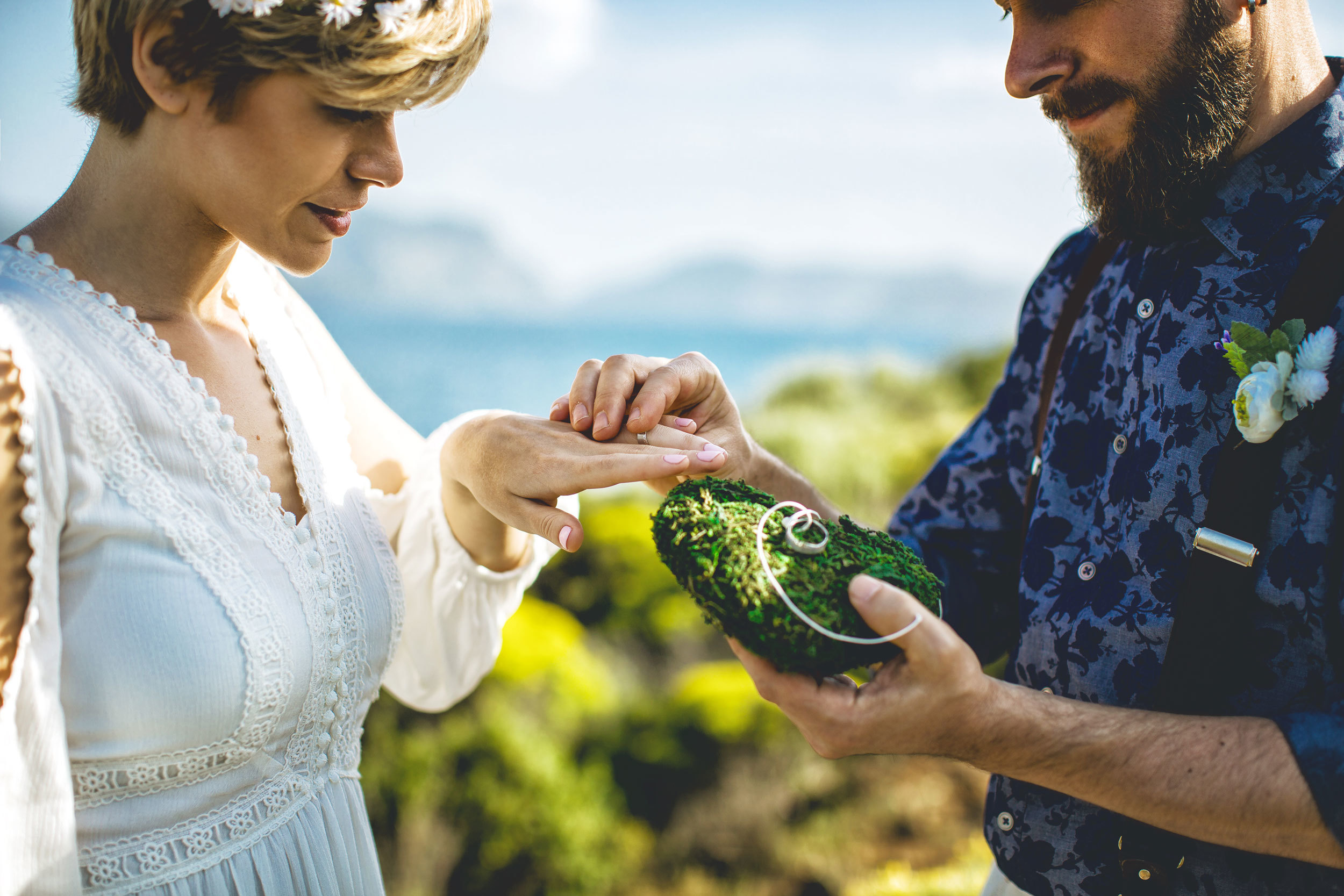 Outdoor wedding photo session on the wild rocky beaches of Amazon. Julia Ganch I Fashion Wedding Photography I Cappadocia Turkey