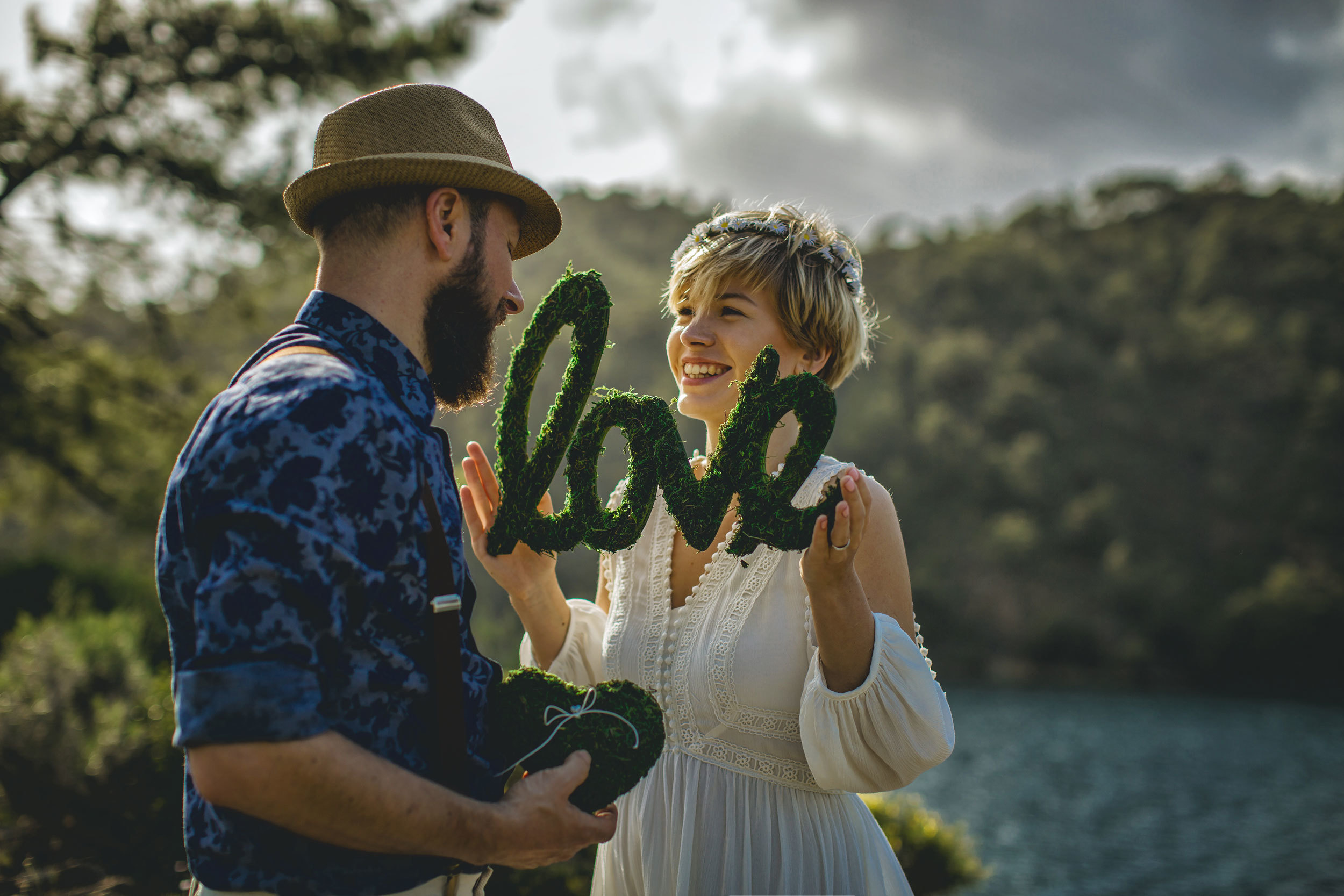 Outdoor wedding photo session on the wild rocky beaches of Amazon. Julia Ganch I Fashion Wedding Photography I Cappadocia Turkey