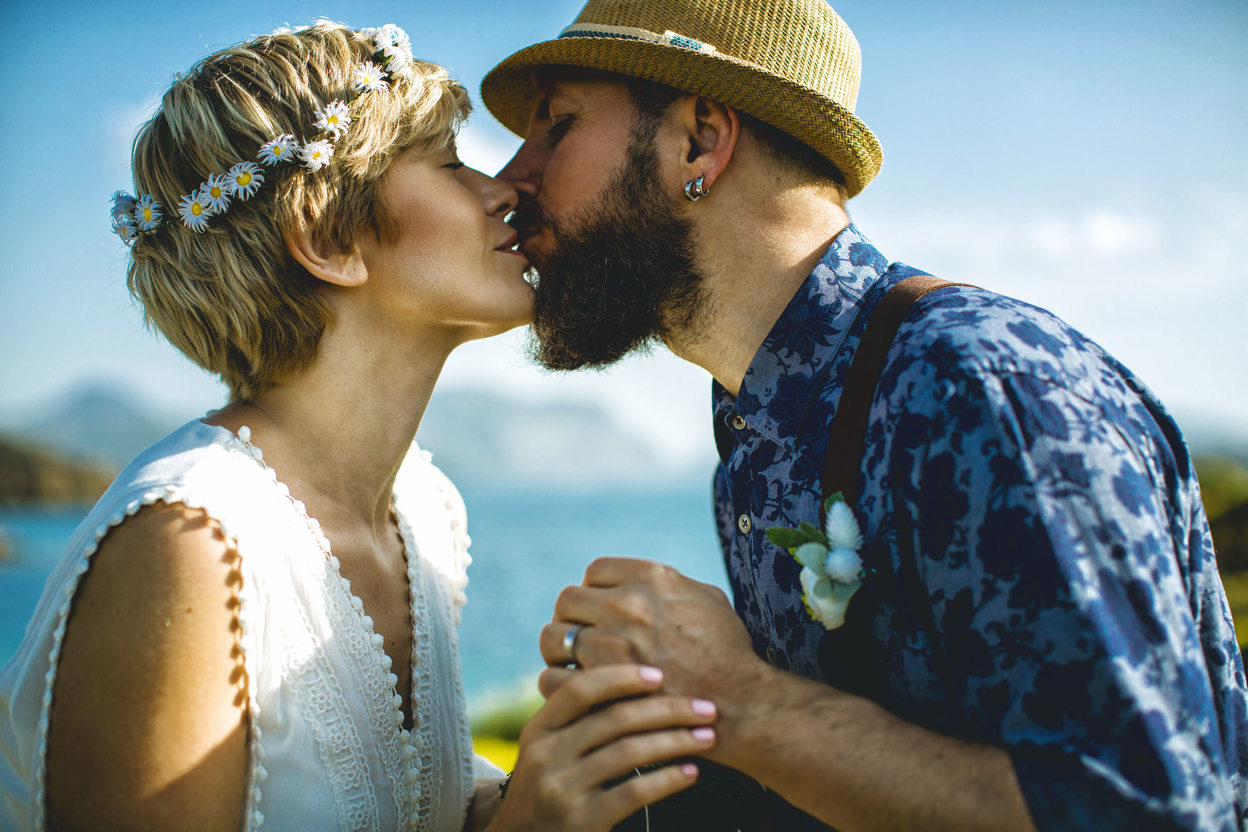 Outdoor wedding photo session on the wild rocky beaches of Amazon. Julia Ganch I Fashion Wedding Photography I Cappadocia Turkey