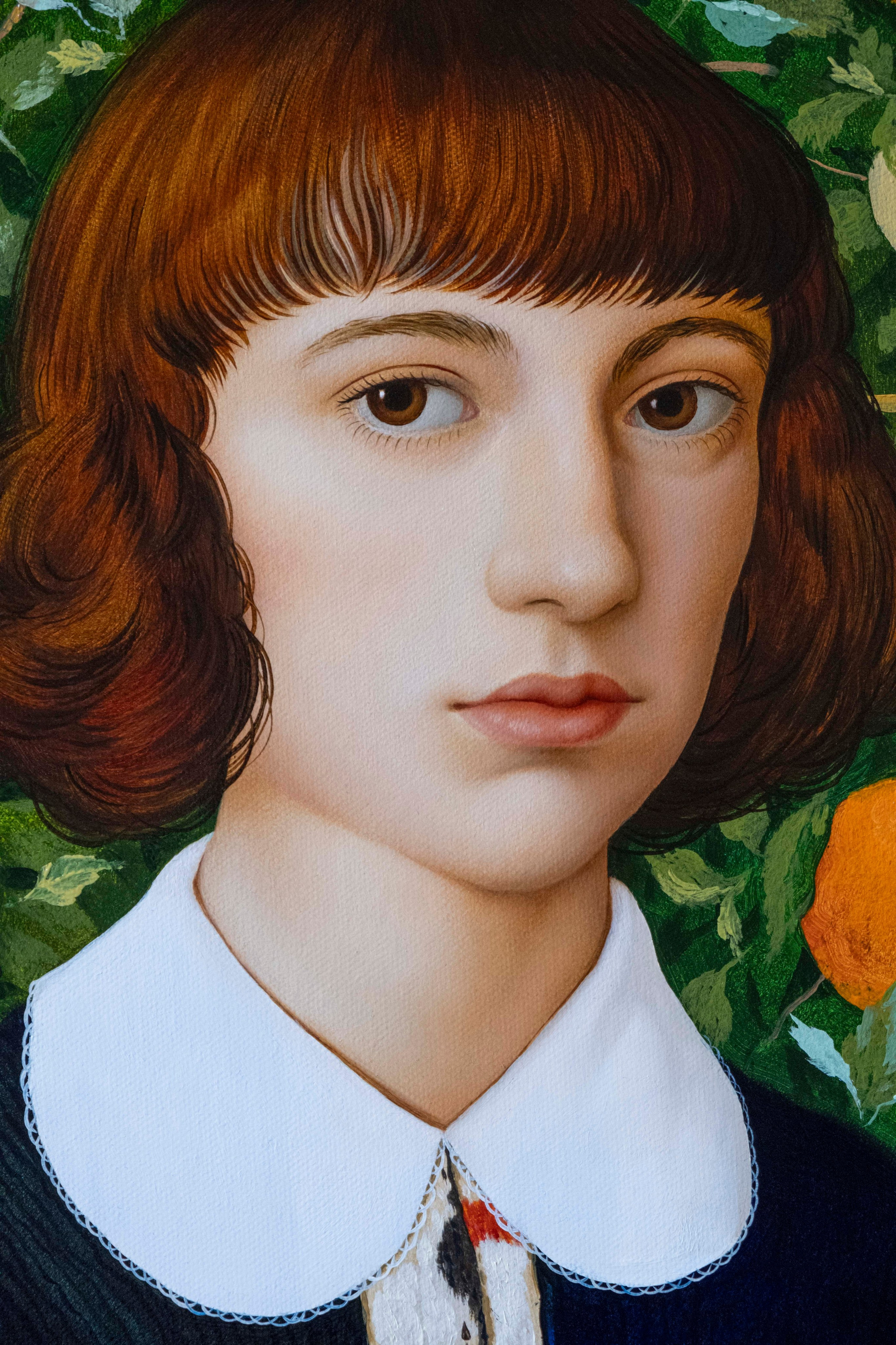 Portrait in a Blue Vest. ELEN BEZHEN