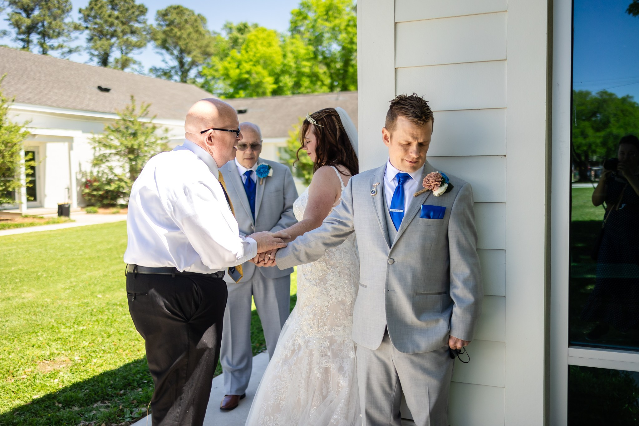Bryan and Jessica at The Coastal Community Church in Charleston South Carolina. Wedding and portrait photography in Greenville SC