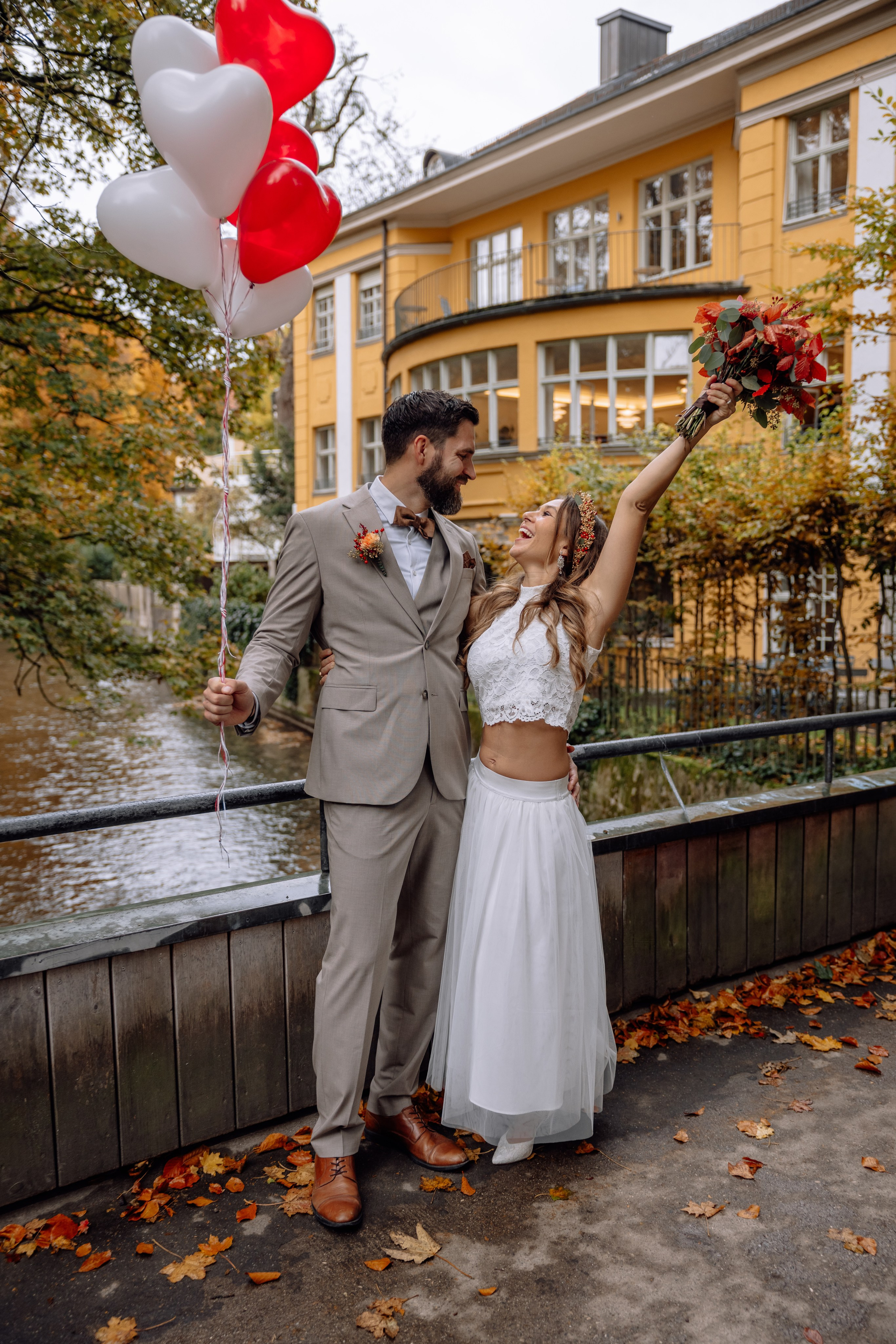 Herbsthochzeit im Standesamt Schwabing. Hochzeitsfotograf München Taufe Familienfotograf Tanja Mauke