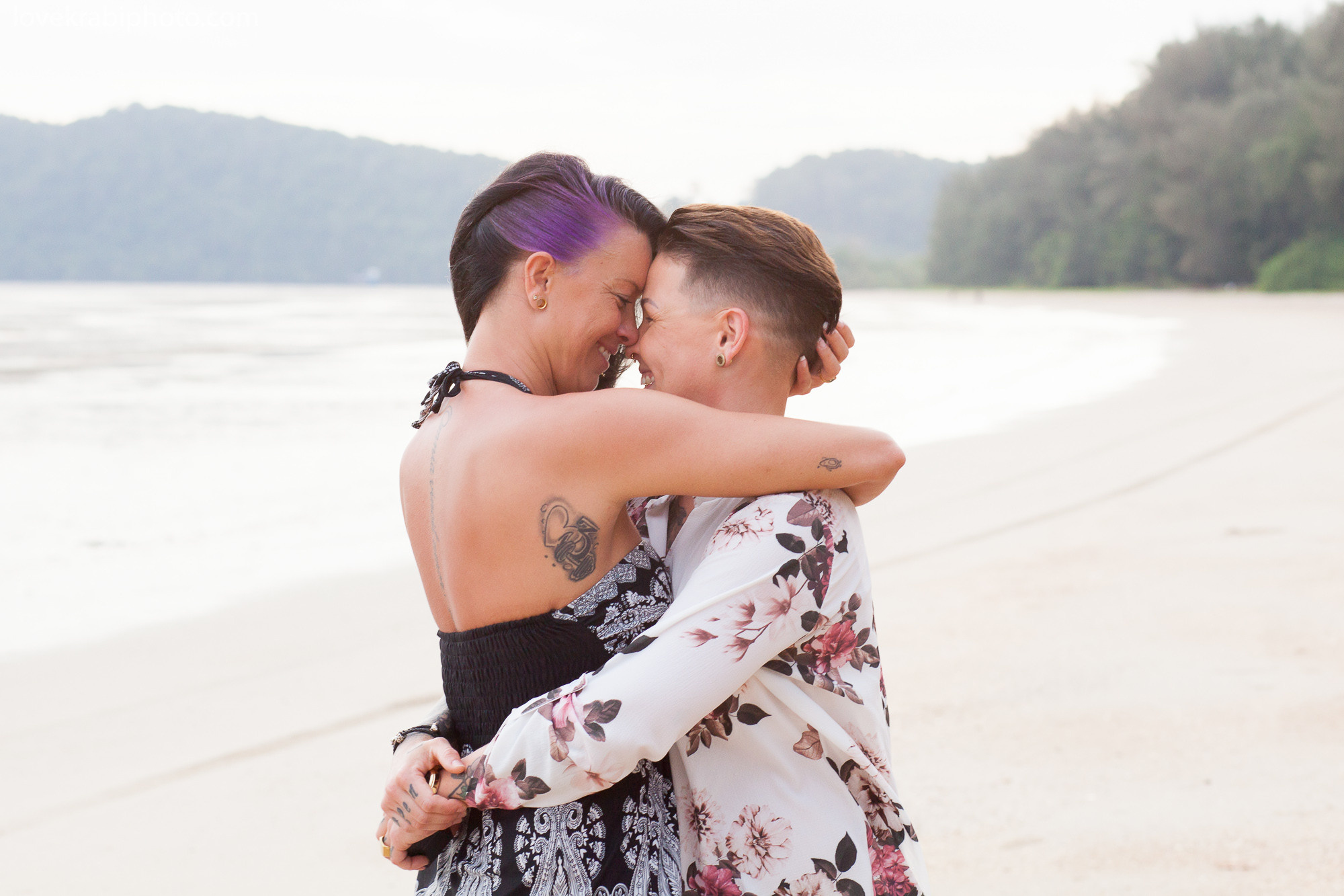 krabi proposal photography, thailand photographer, holiday in thailand, krabi beach, lgbt proposal thailand, lgbt pride krabi, she said yes, krabi ao nang beach, koh lanta photographer