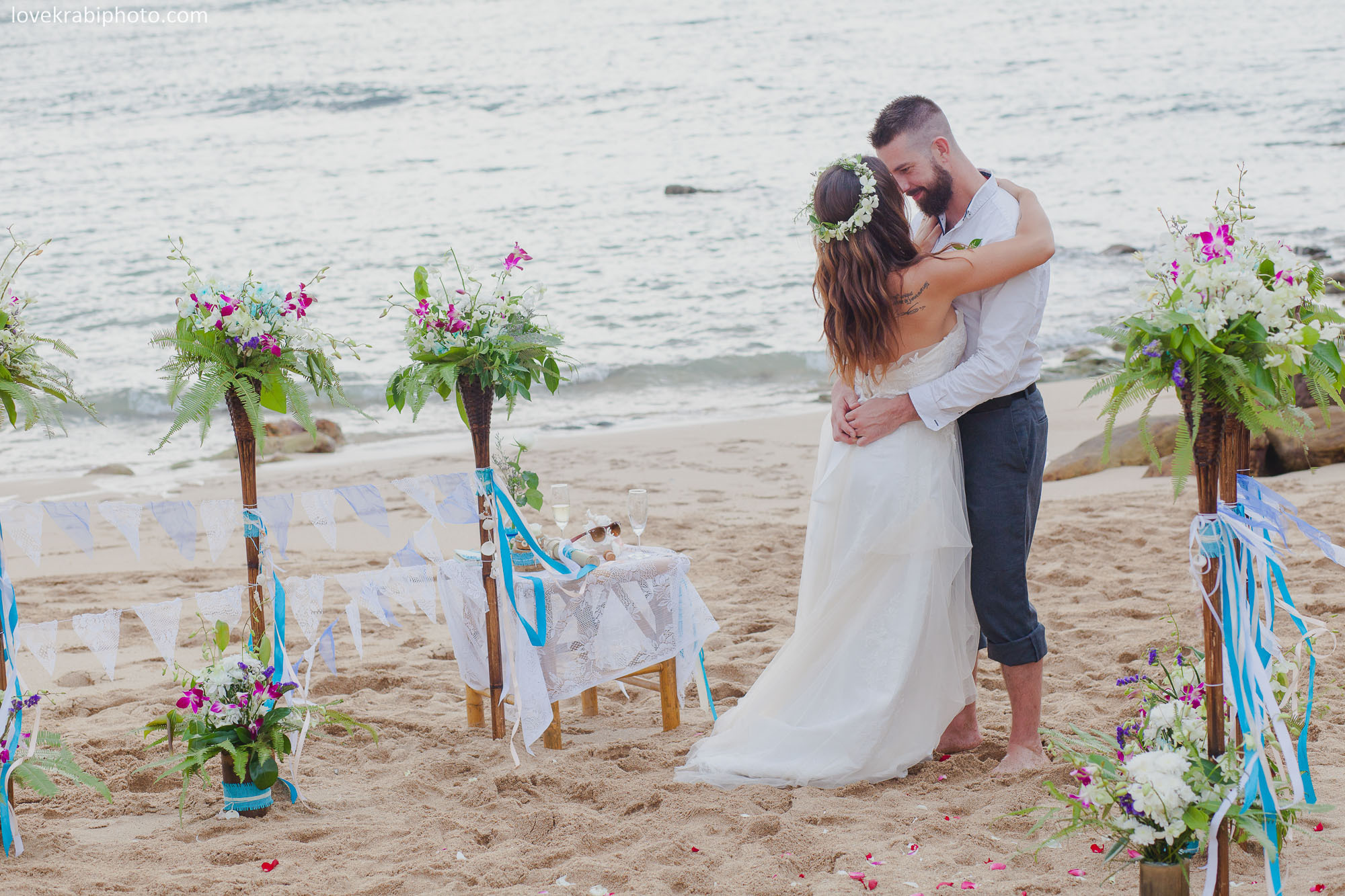 Wedding Vows Set Up in Krabi and Koh Lanta. Photography & Events Thailand Krabi