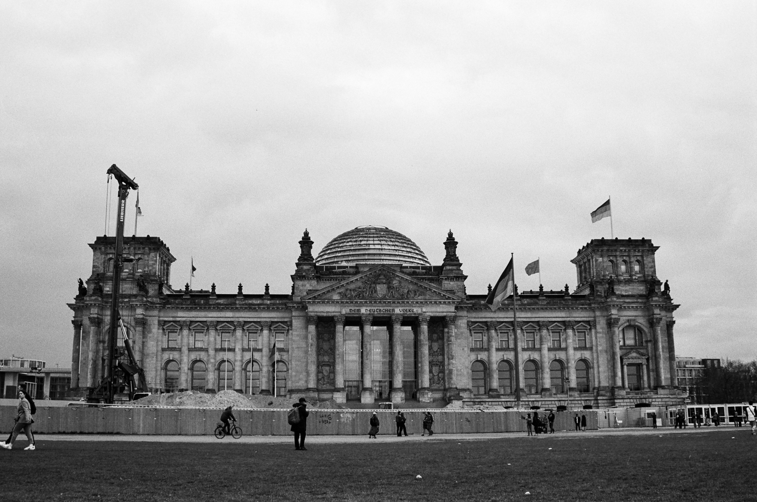 The Streets of Berlin in B&W