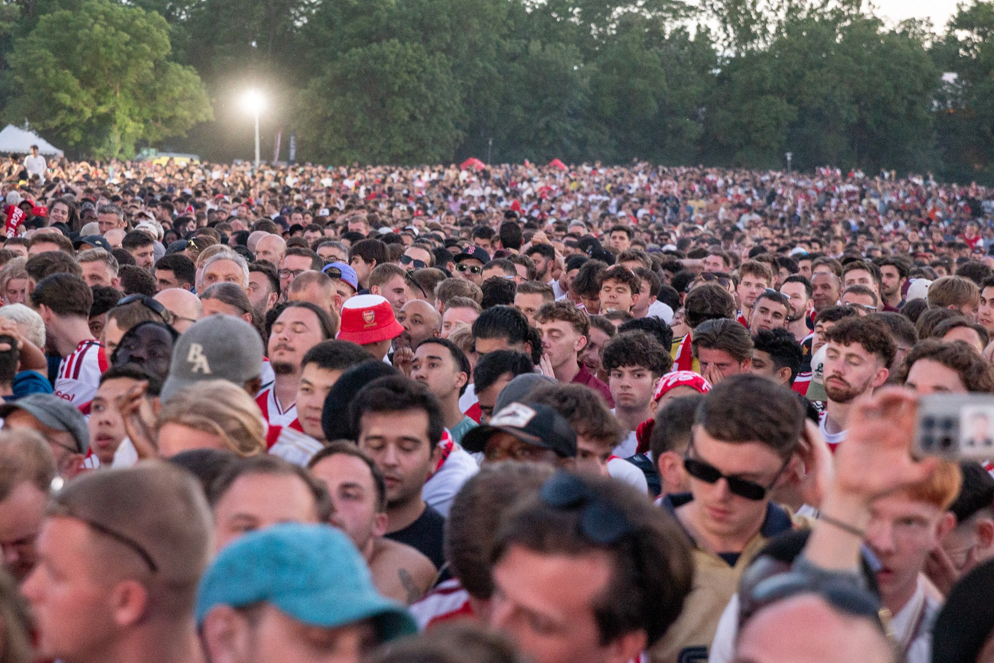 UEFA Champions League Final. Arsenal vs PSG. Budapest 2026. Arsenal Fan Zone. Photographer in Budapest — Yura Knyazev