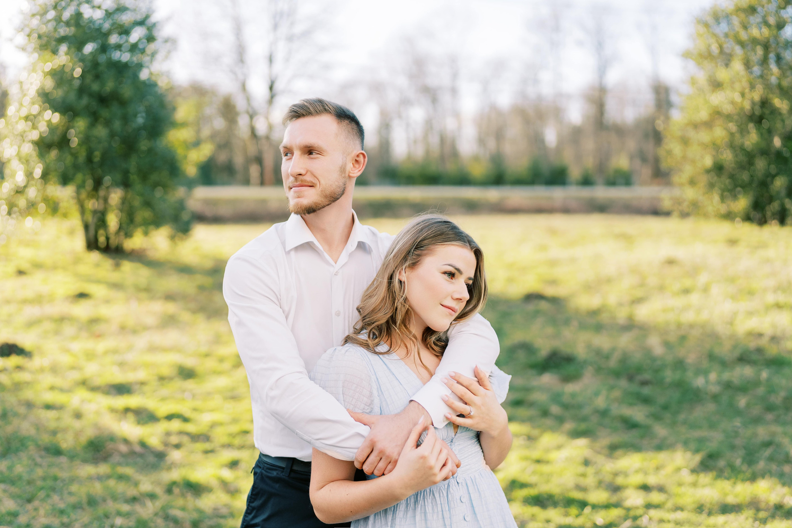 Engagement photo shoot/ Dmitry and Julia/ February 2024. North Bend, Washington. EVAN ARISTOV WEDDING PHOTOGRAPHY — Seattle Wedding Photographer