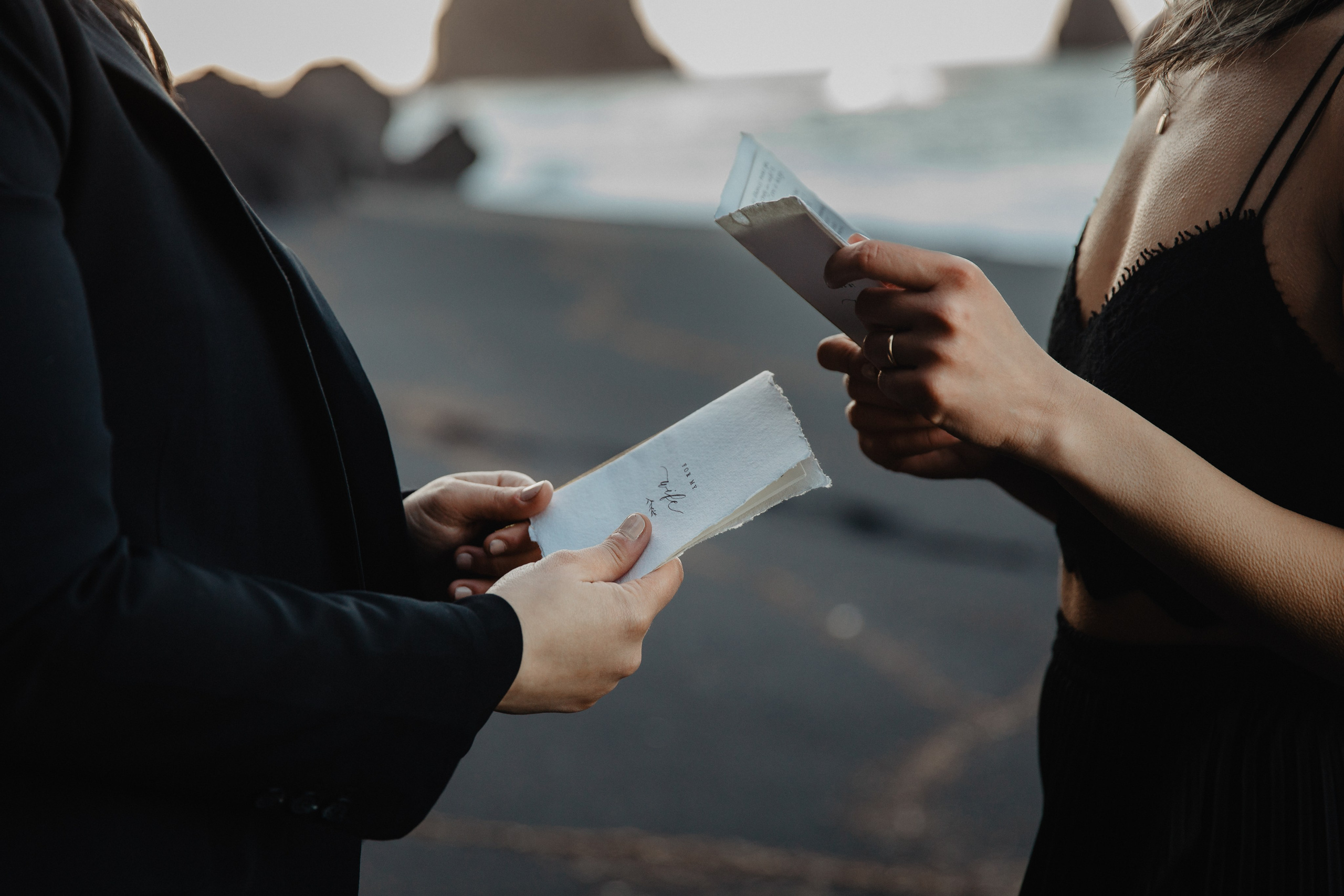 Same Sex Wedding at Iceland Black Sand Beach. Iceland elopement photographer & videographer