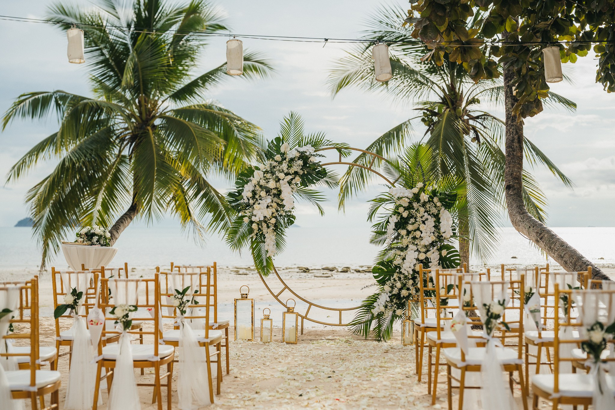 Western ceremony. Wedding on Koh Samui, Thailand