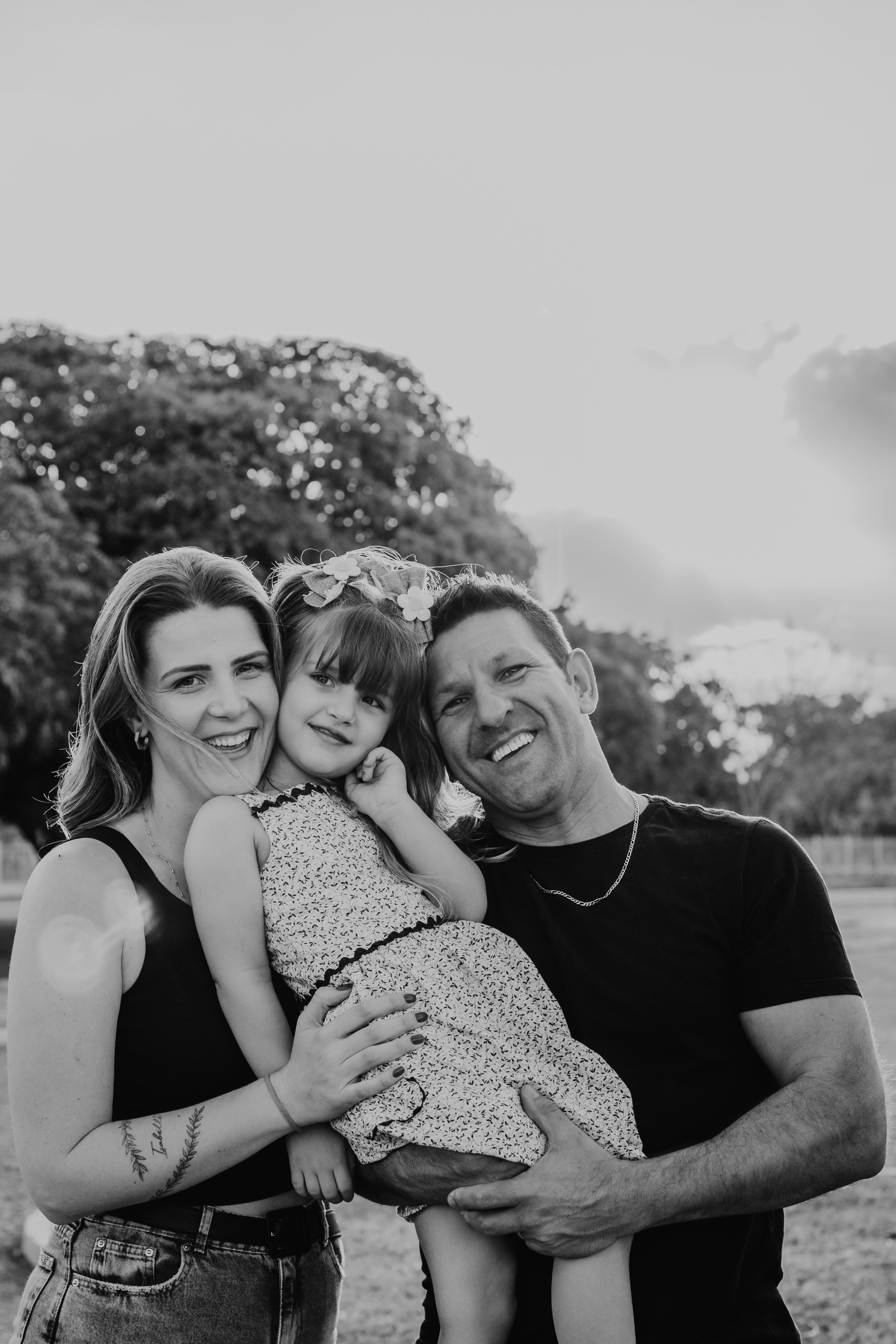 Ensaio família com clima leve e natural