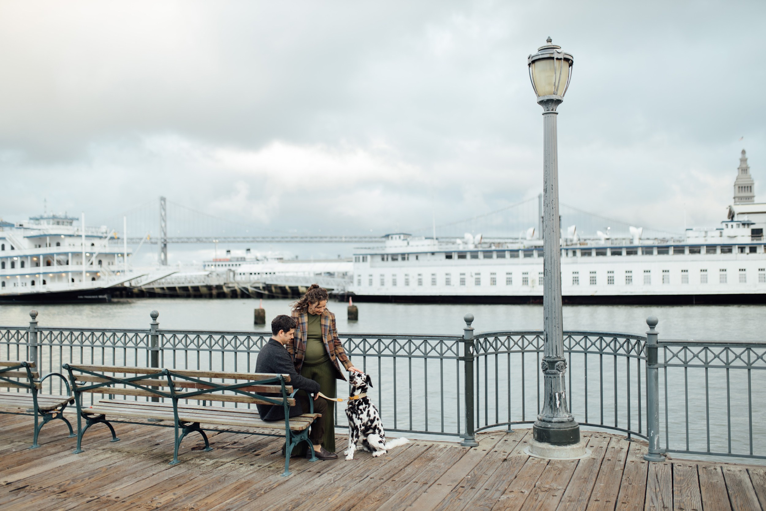Maternity session iconic location San Francisco