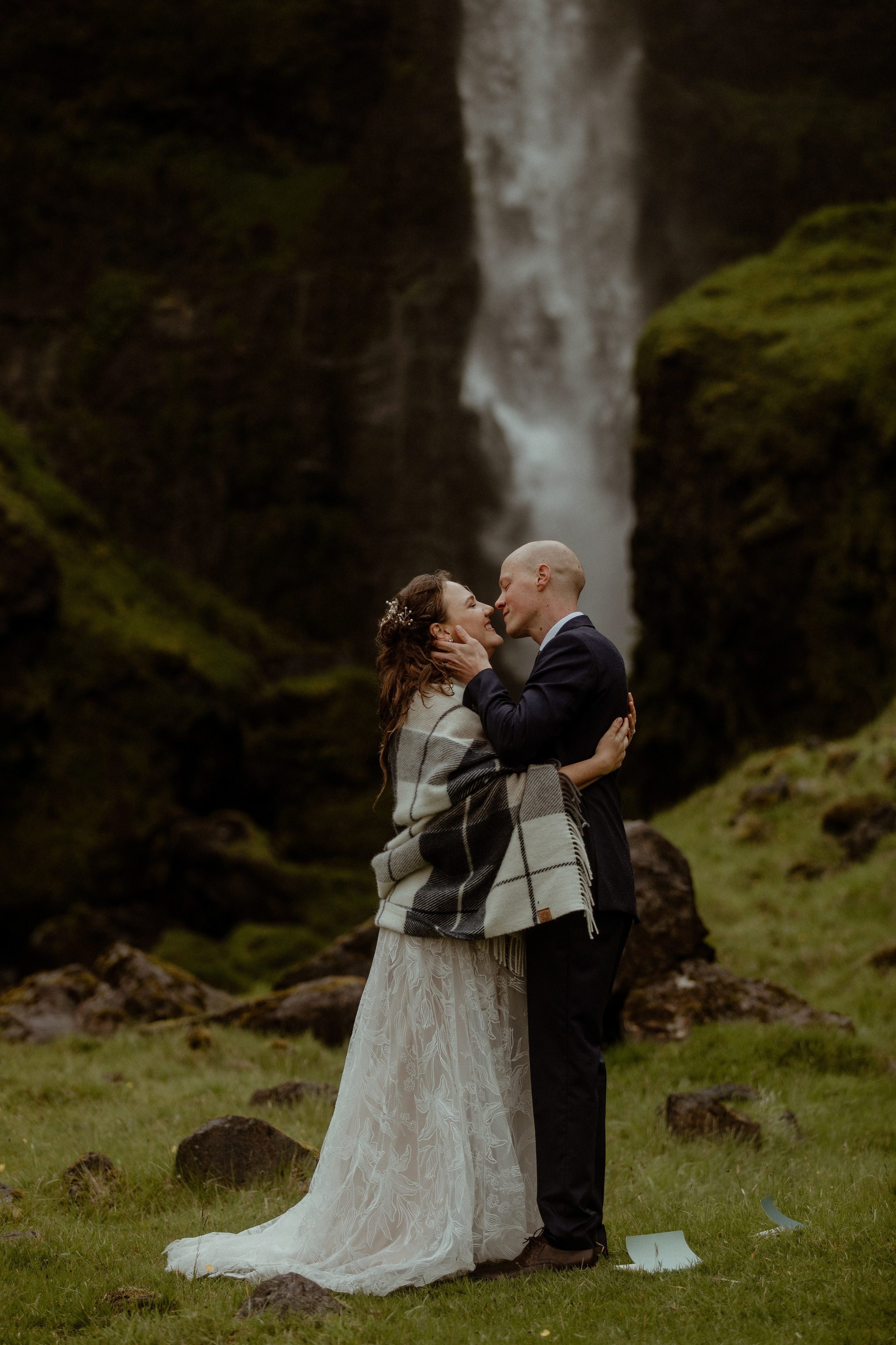 Iceland Elopement at Black Sand Beach. Iceland elopement photographer & videographer