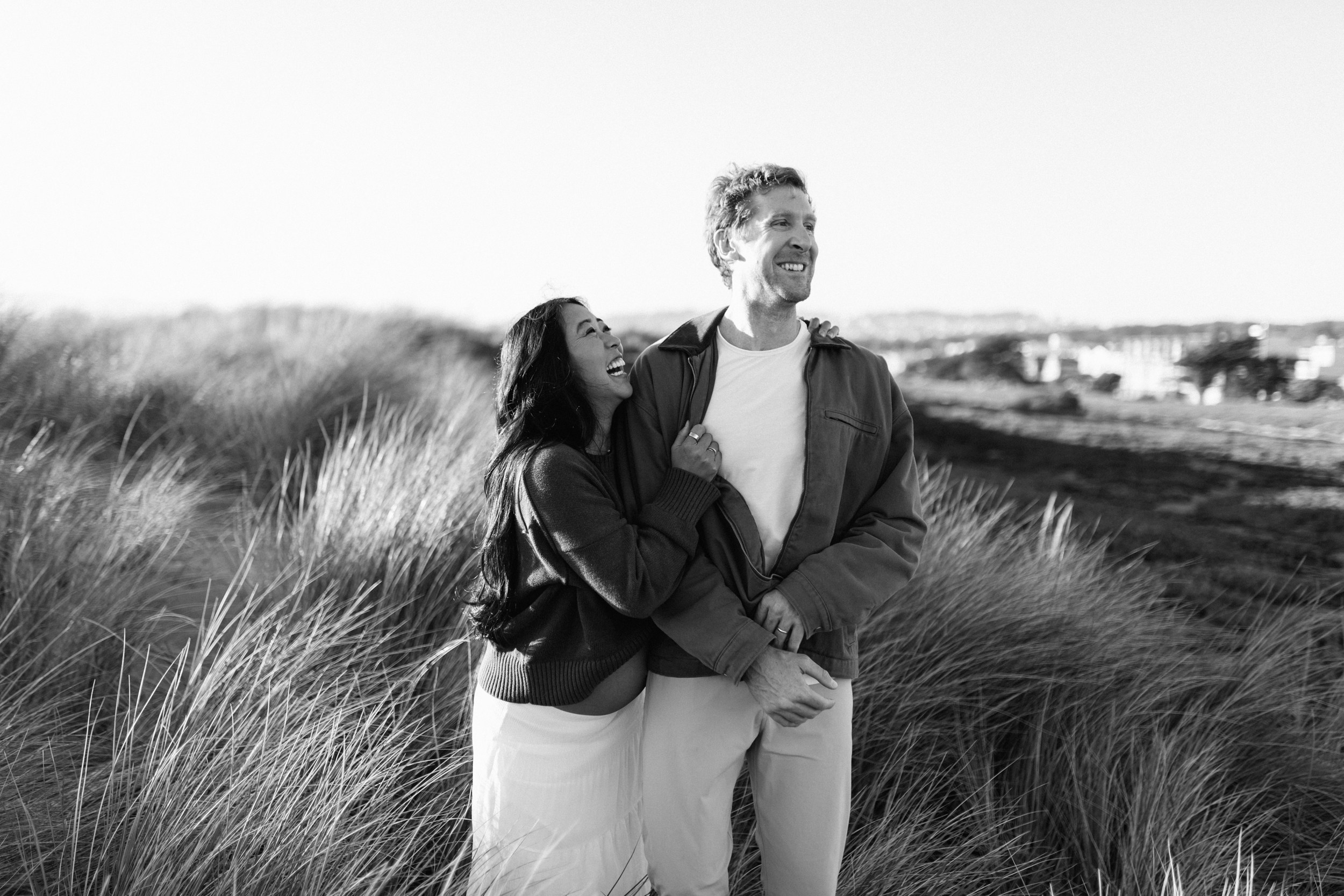 Bay Area Maternity Sunset Photo Session at Ocean Beach