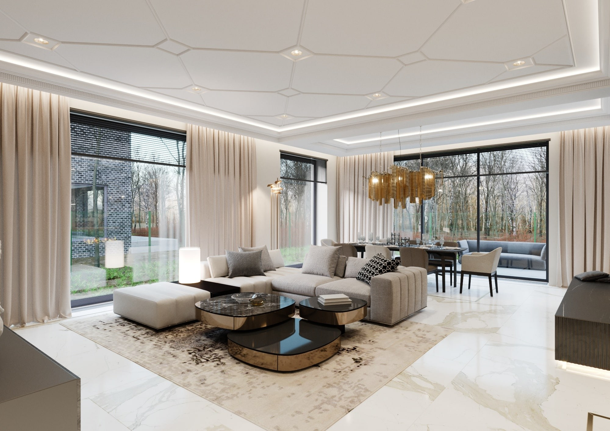 ART DECO HOUSE. Interior Design & 3D Rendering | AB Design Buro