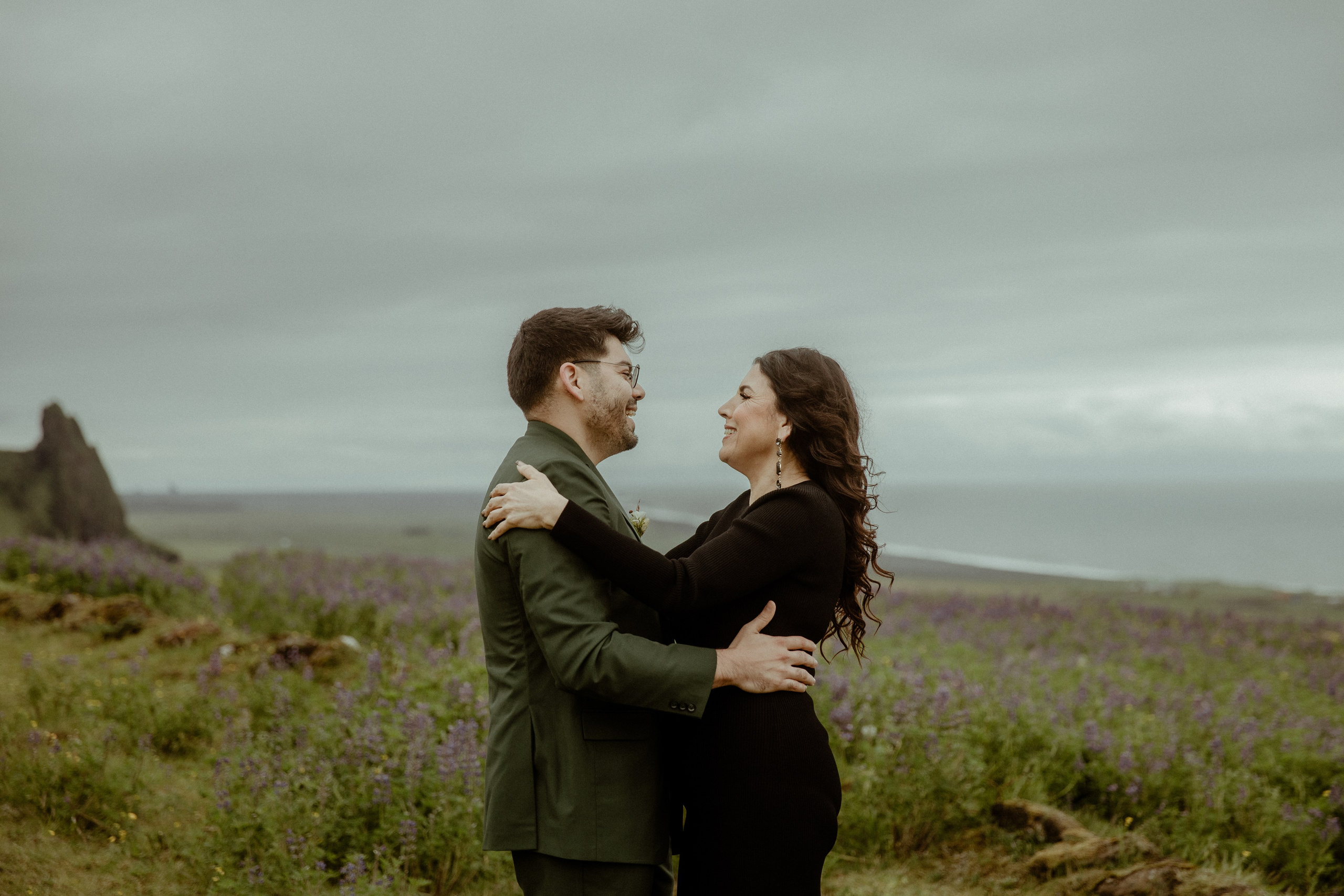 Elopement at Kvernufoss Waterfall. Iceland elopement photographer & videographer