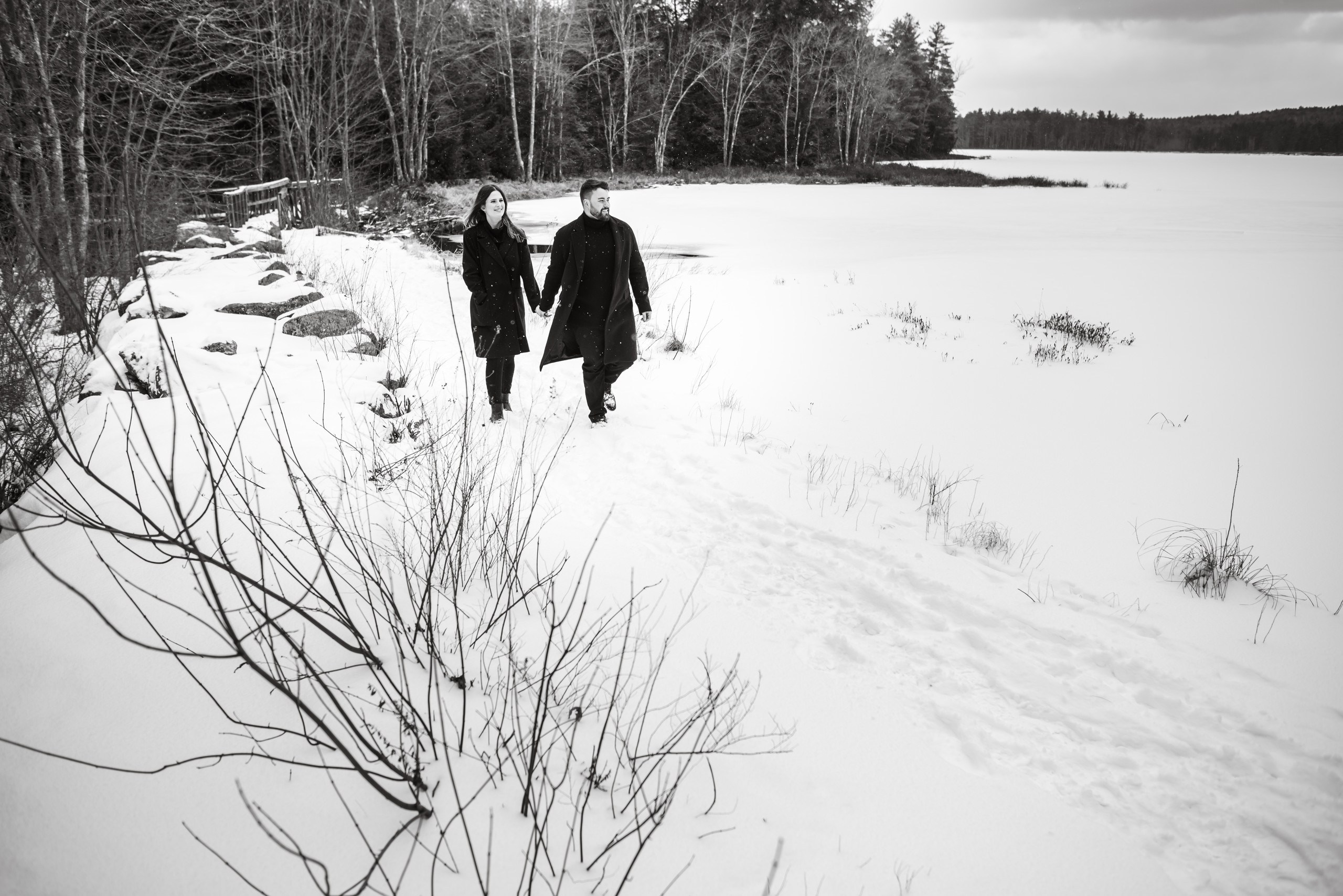A Love Story in the Snow: Photo Shoot and Surprise Proposal. Wedding photographer in Orlando, Boston & New York Anderson Marques