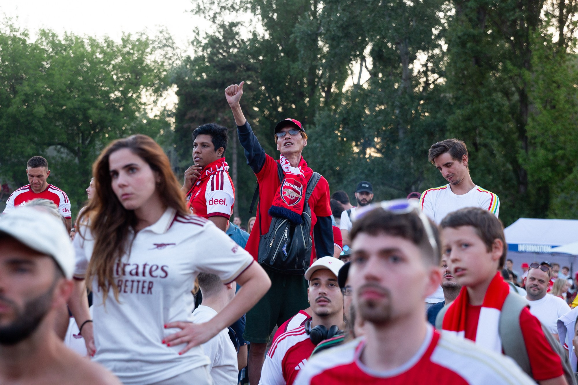 UEFA Champions League Final. Arsenal vs PSG. Budapest 2026. Arsenal Fan Zone. Photographer in Budapest — Yura Knyazev