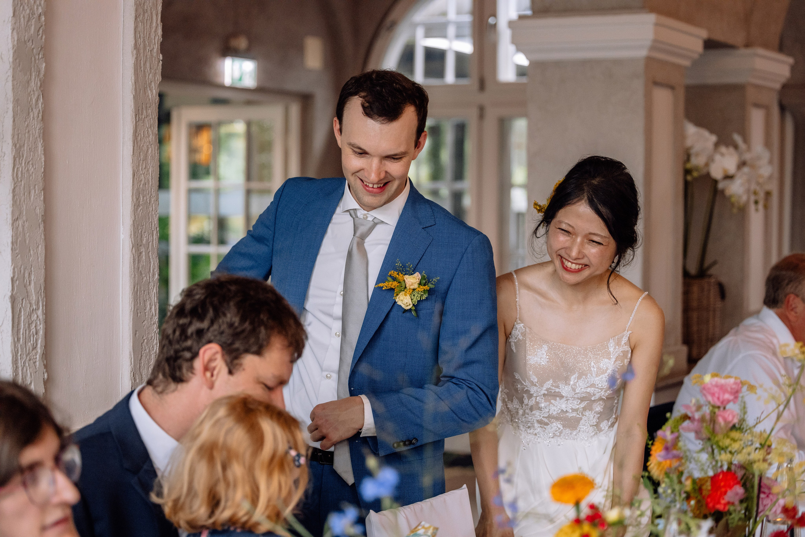 Café im Botanischen Garten. Deutsche - Japanische Hochzeit. Hochzeitsfotograf München Taufe Familienfotograf Tanja Mauke
