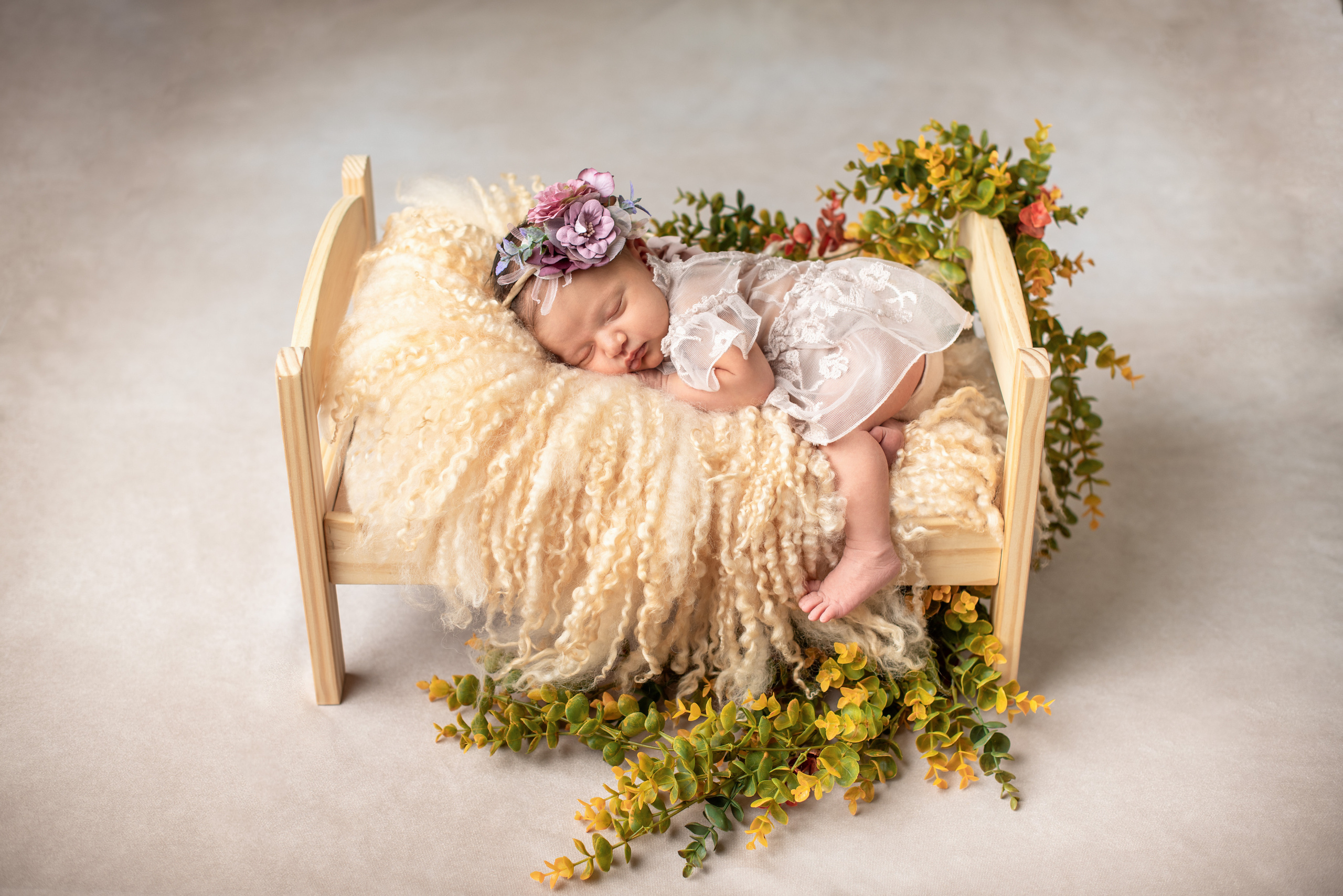 Newborn photoshoot for baby girl. Newborn photographer Sacramento