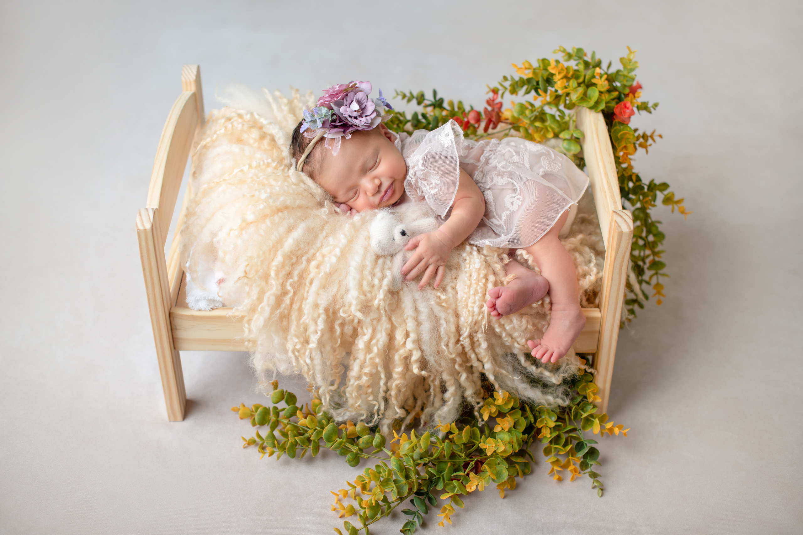 Newborn photoshoot for baby girl. Newborn photographer Sacramento