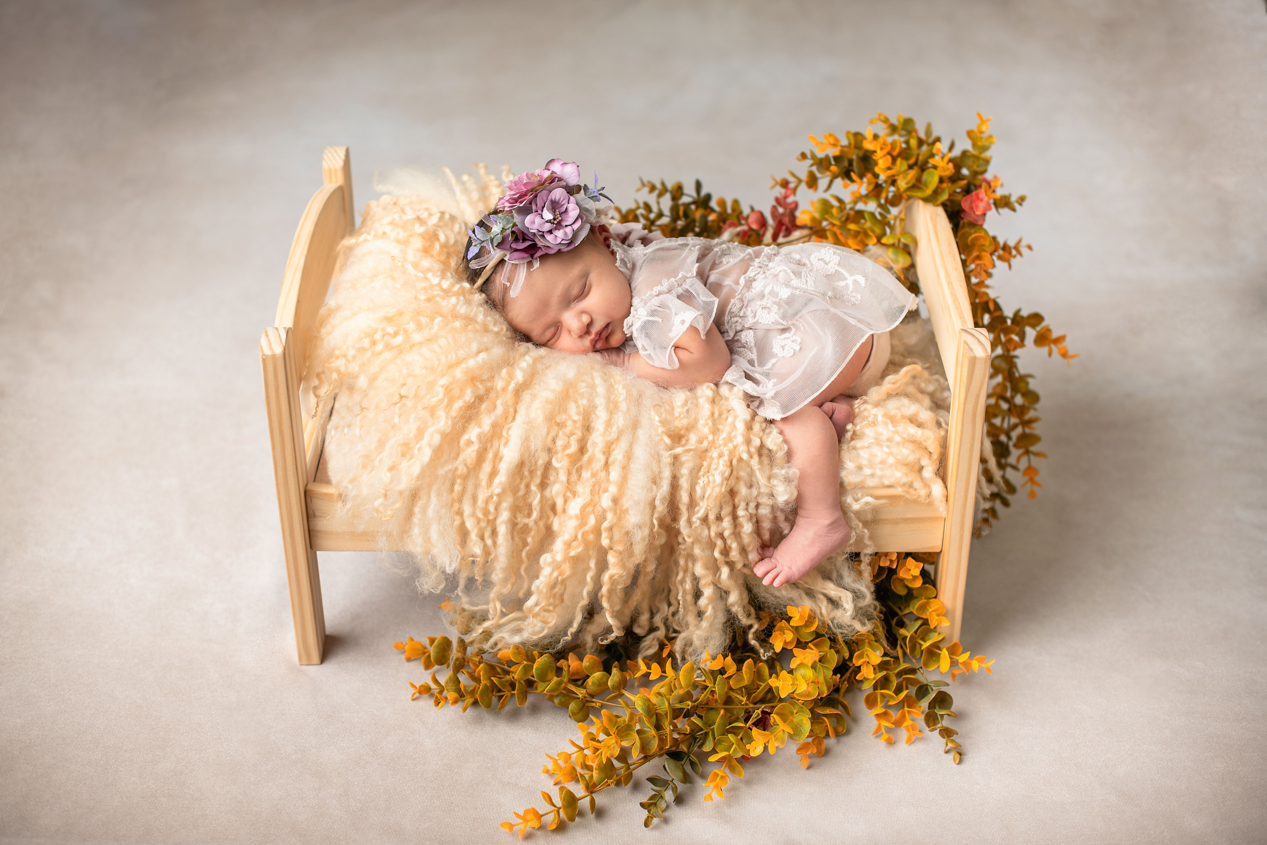 Newborn photoshoot for baby girl. Newborn photographer Sacramento
