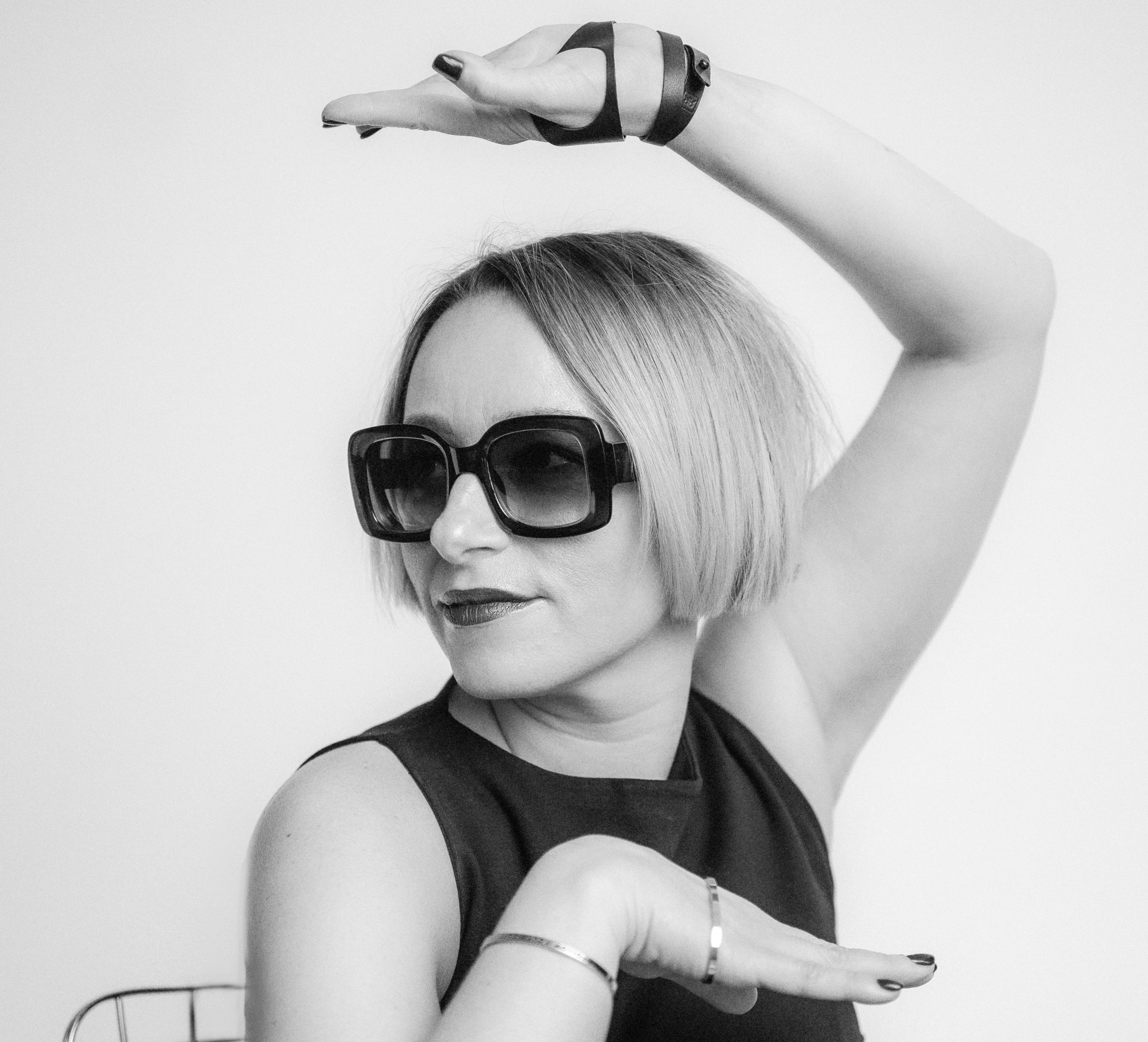 Creative female portrait with soft shadows and warm tones, Riga portrait photographer