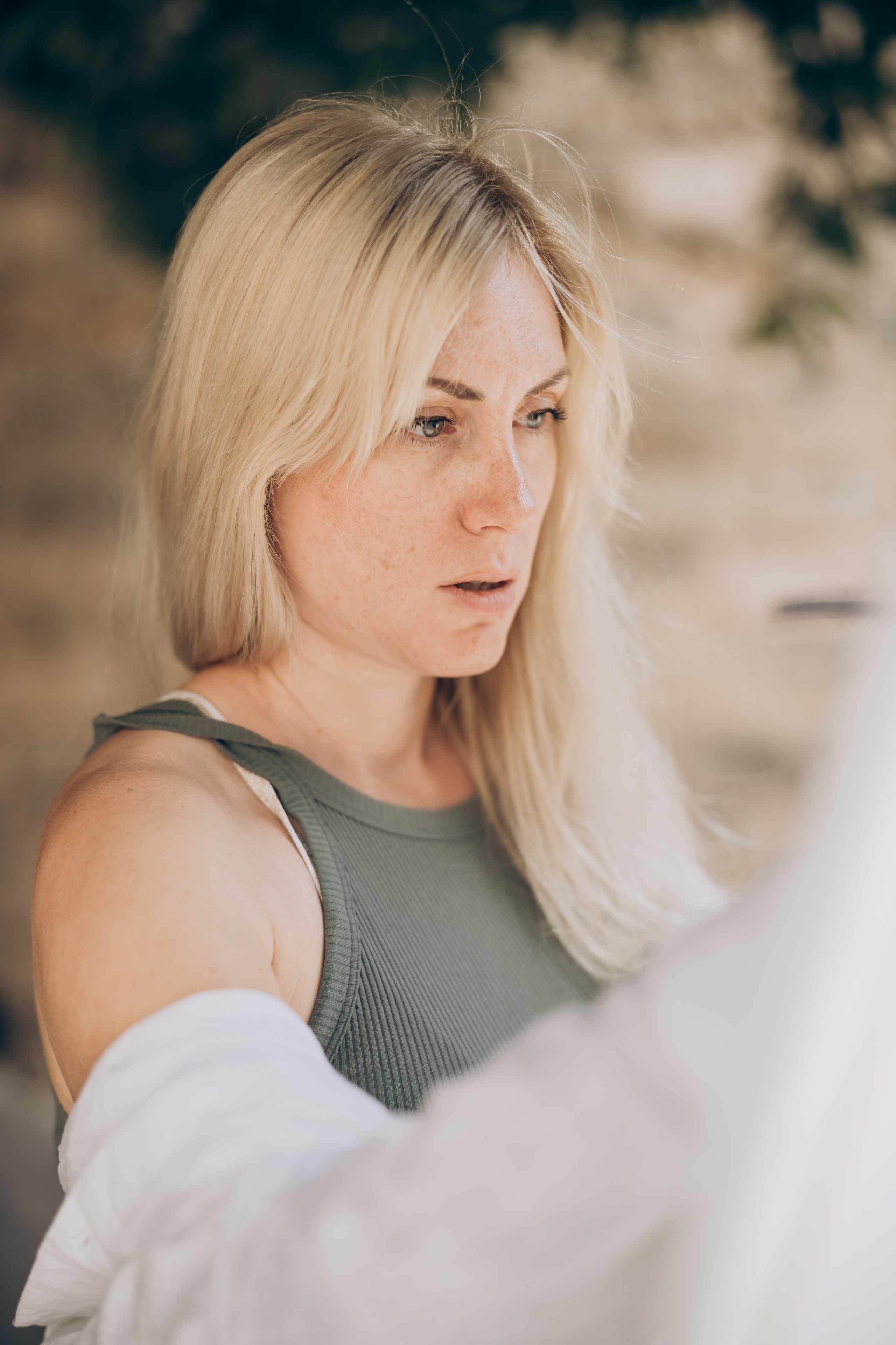 Painter at work. Photographer in Mallorca