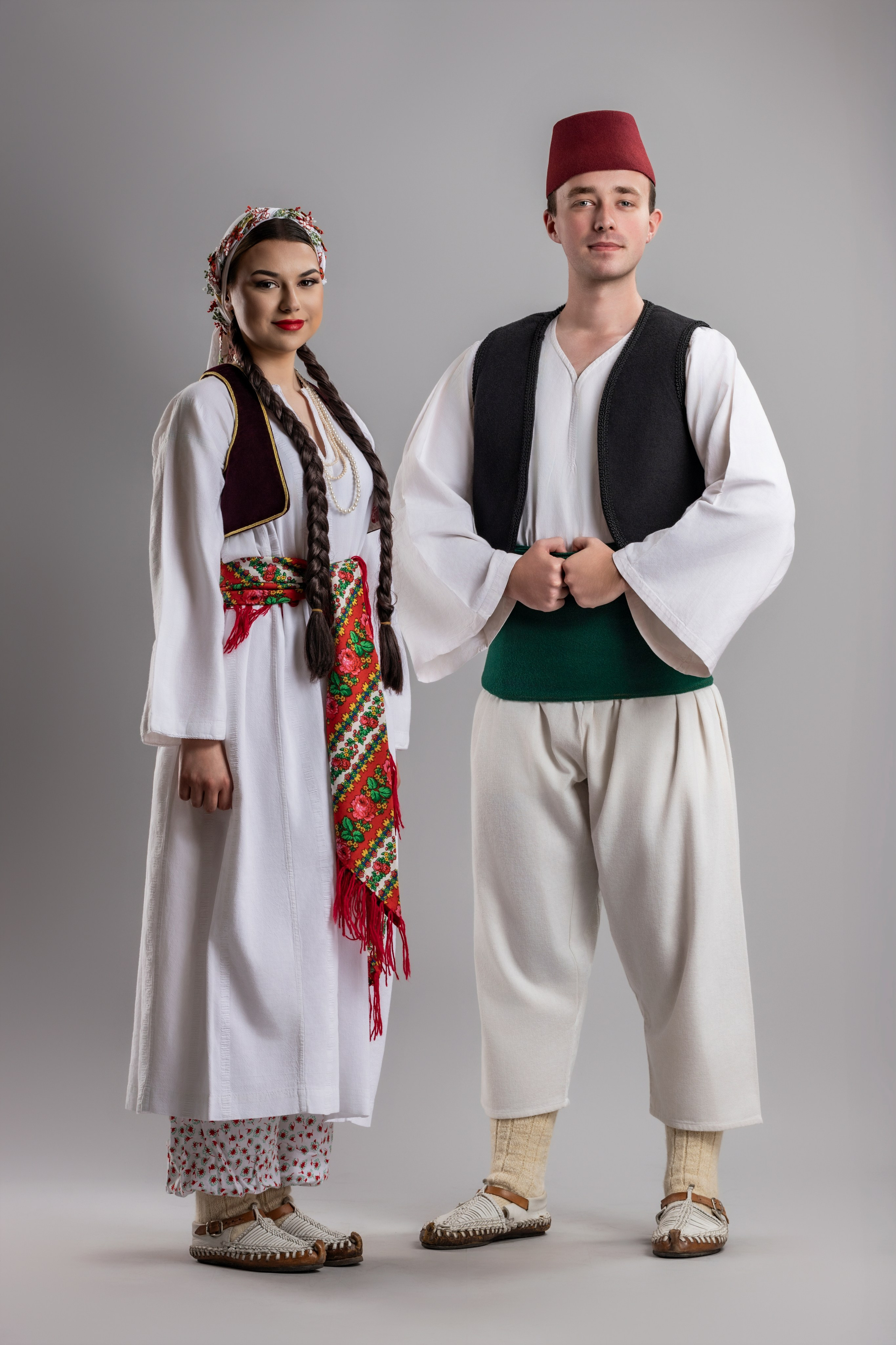 Traditional costumes of Bosnia and Herzegovina – a rich gallery of folk attire, colors, and details representing the country’s diverse cultural heritage. The images highlight handmade embroidery, fabrics, and patterns that preserve the spirit of tradition through generations.