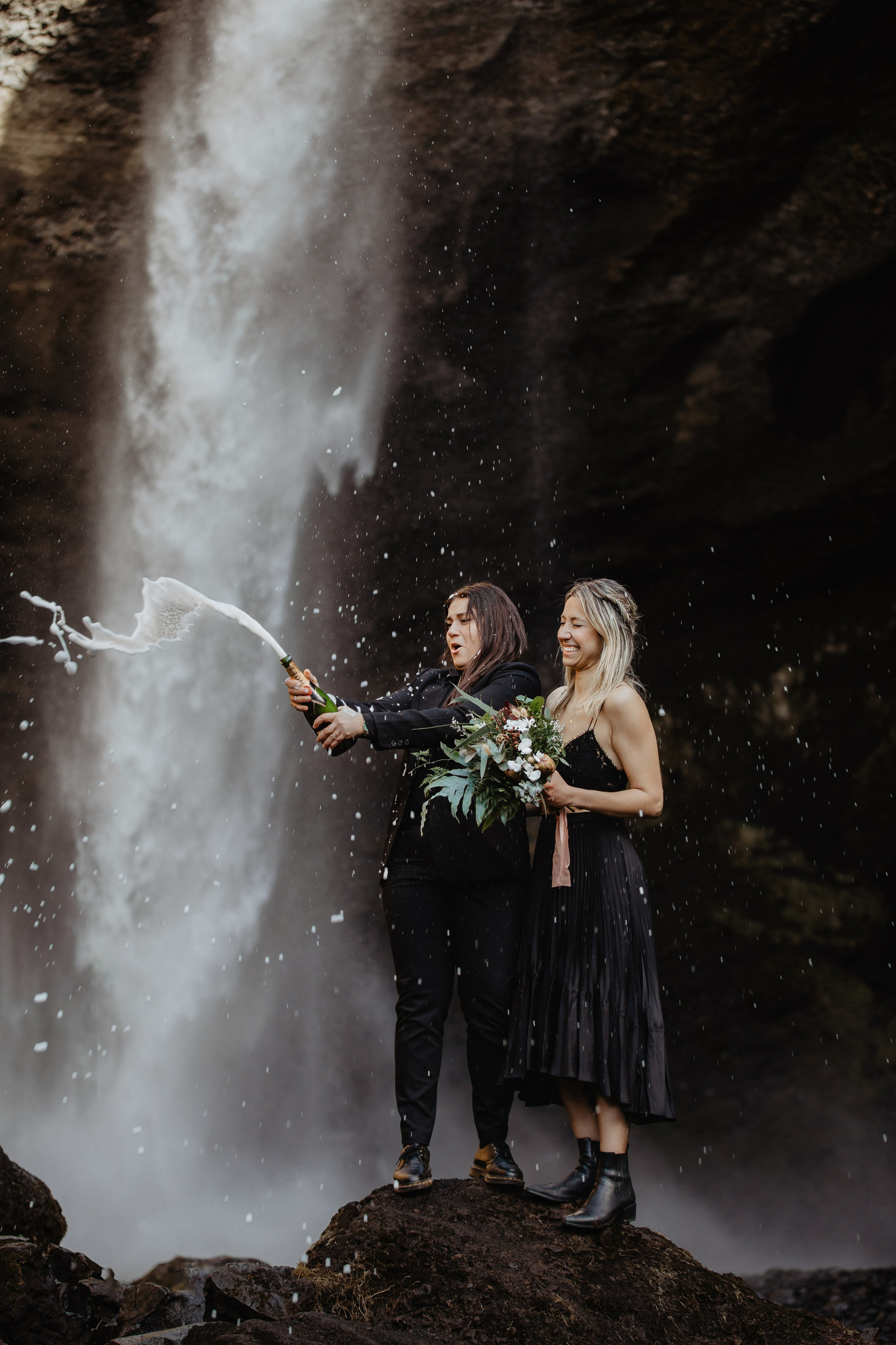 Same Sex Wedding at Iceland Black Sand Beach. Iceland elopement photographer & videographer