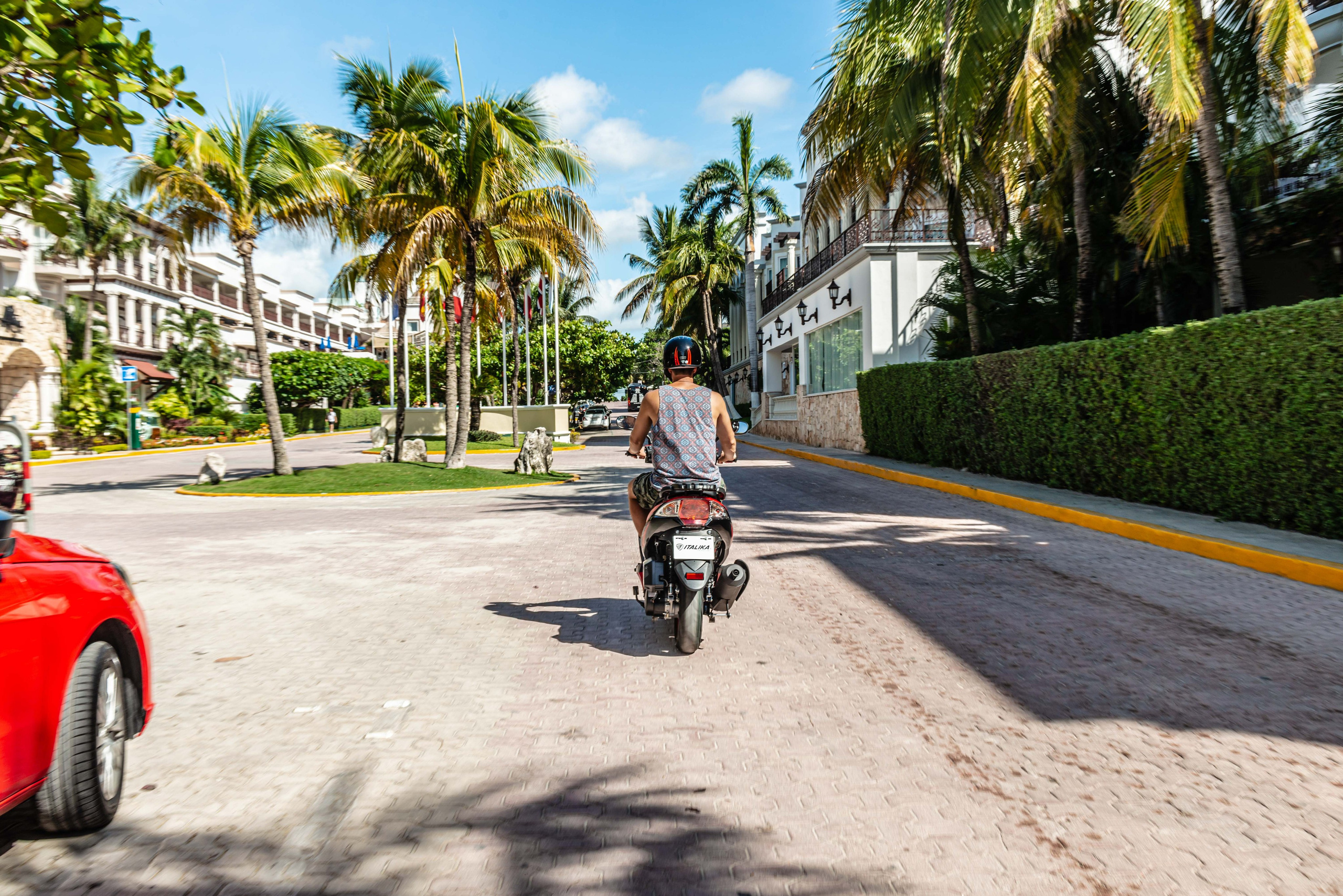 Scooter Photography for Rental Website in Mexico. PHOTOGRAPHER QUINTANA ROO