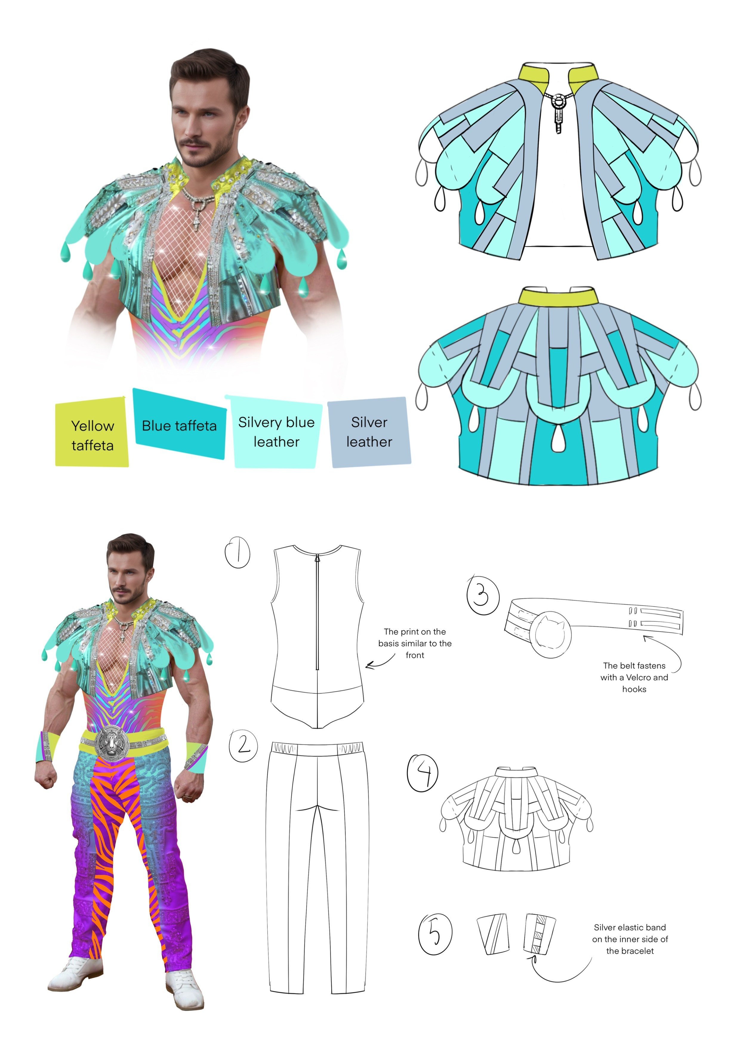 ACROBATIC AND DANCE. Costume Design for Theme Parks & Live Performances | Character & Parade & Stage Costumes | 2D & 3D Costume Illustrations