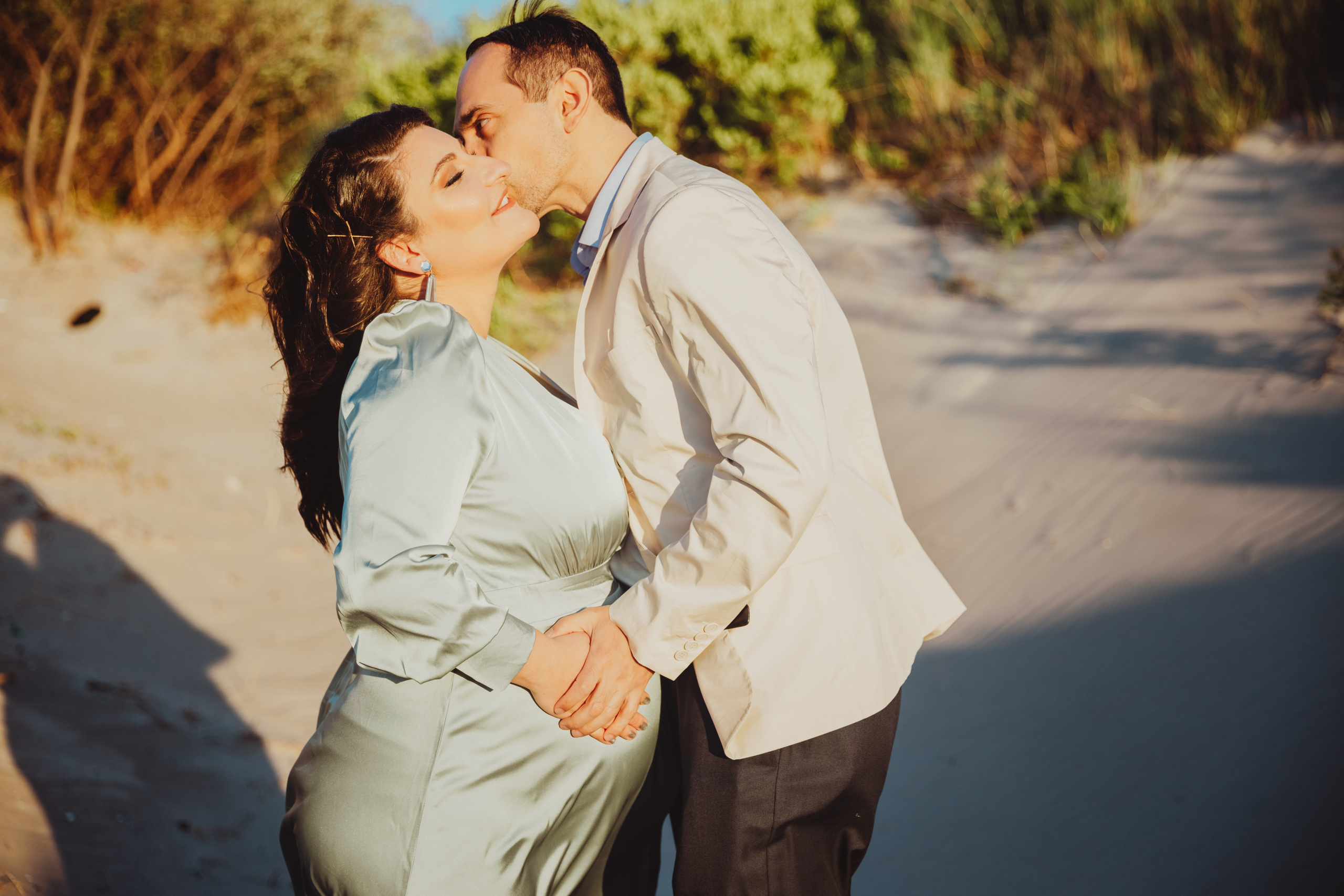 Sunset & Ocean maternity session. Professional Photography in Austin, TX — Family, Newborn, Maternity