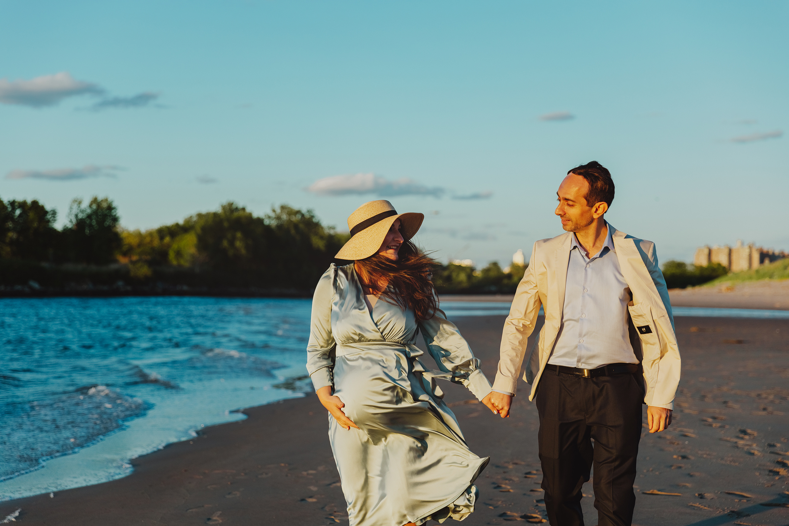 Sunset & Ocean maternity session. Professional Photography in Austin, TX — Family, Newborn, Maternity