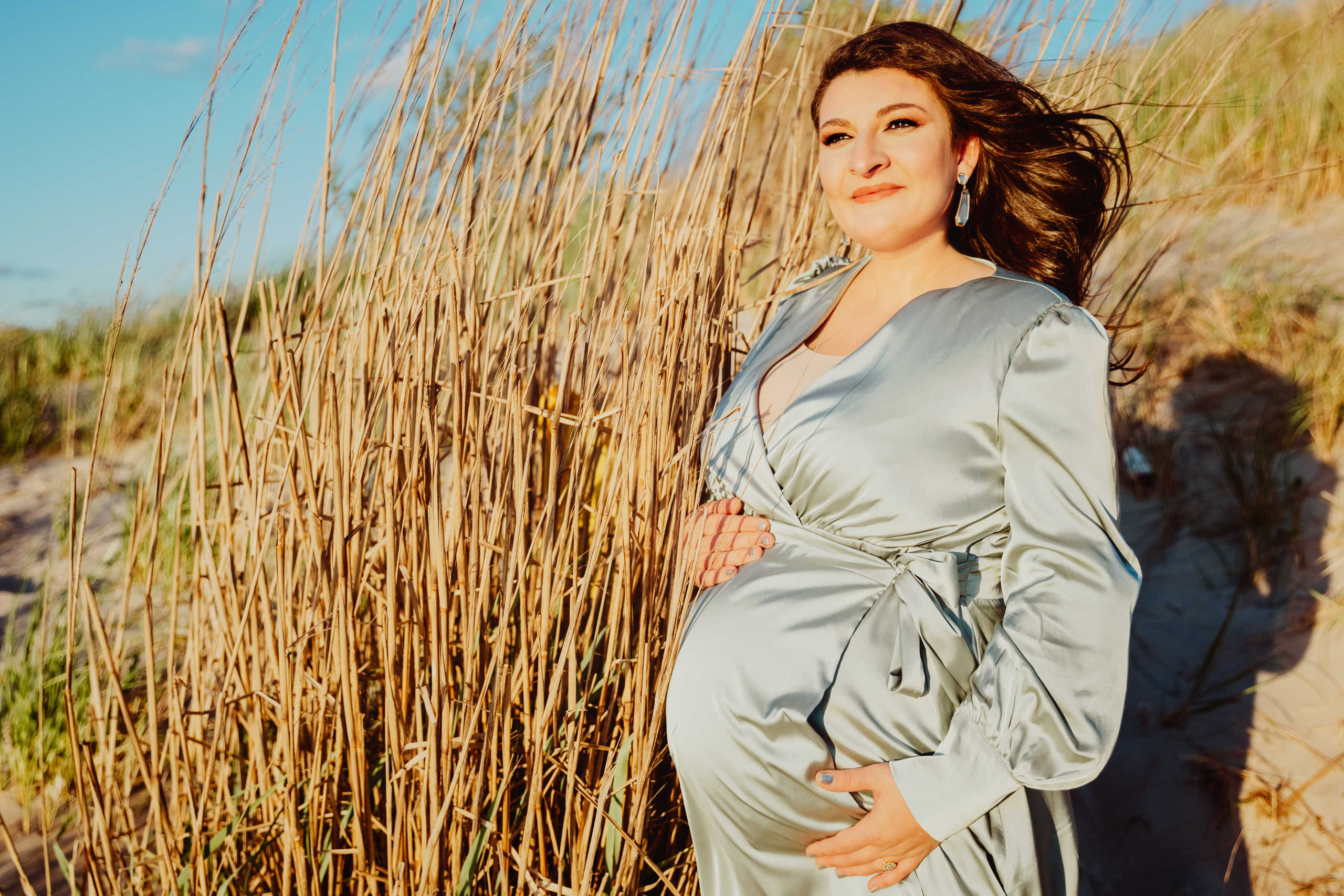 Sunset & Ocean maternity session. Professional Photography in Austin, TX — Family, Newborn, Maternity