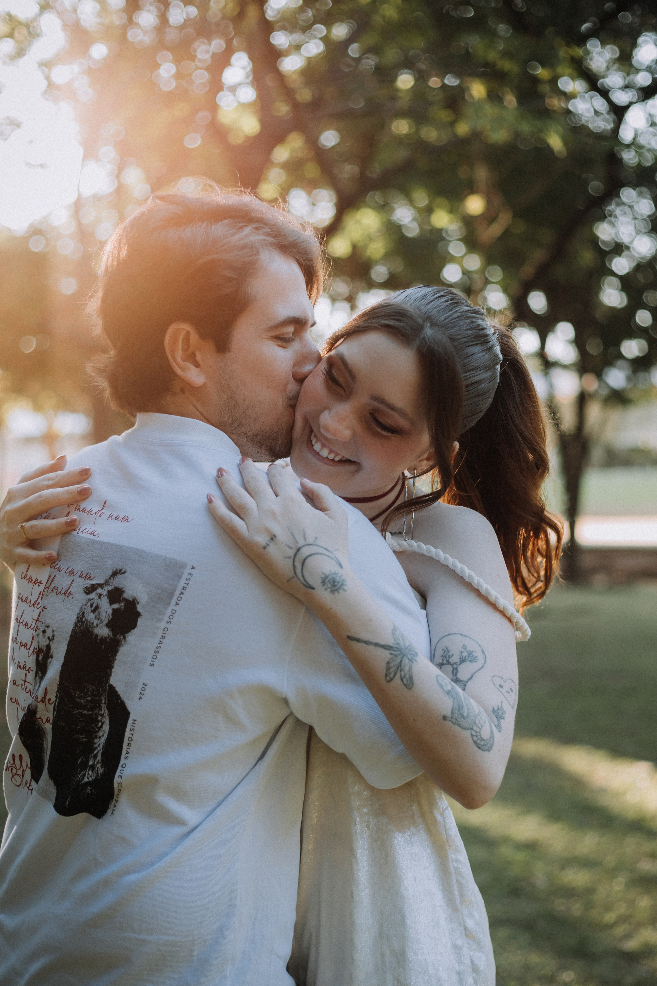 Ensaio de casal realizado no Parque da Pampulha, em Belo Horizonte/Minas Gerais.