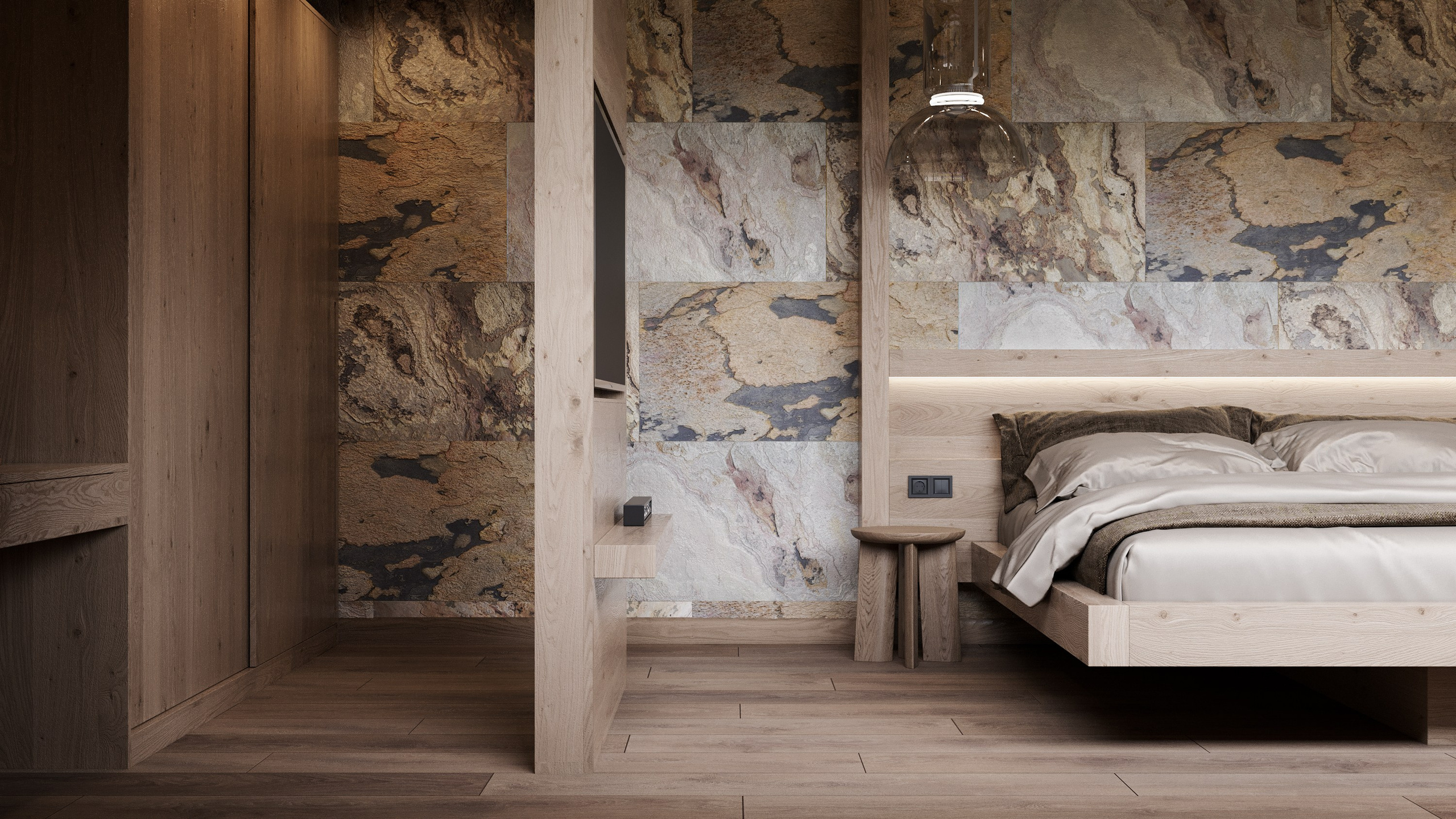 HOTELOVÝ POKOJ č.2 V HORSKÉ CHATĚ. Filipenka architects