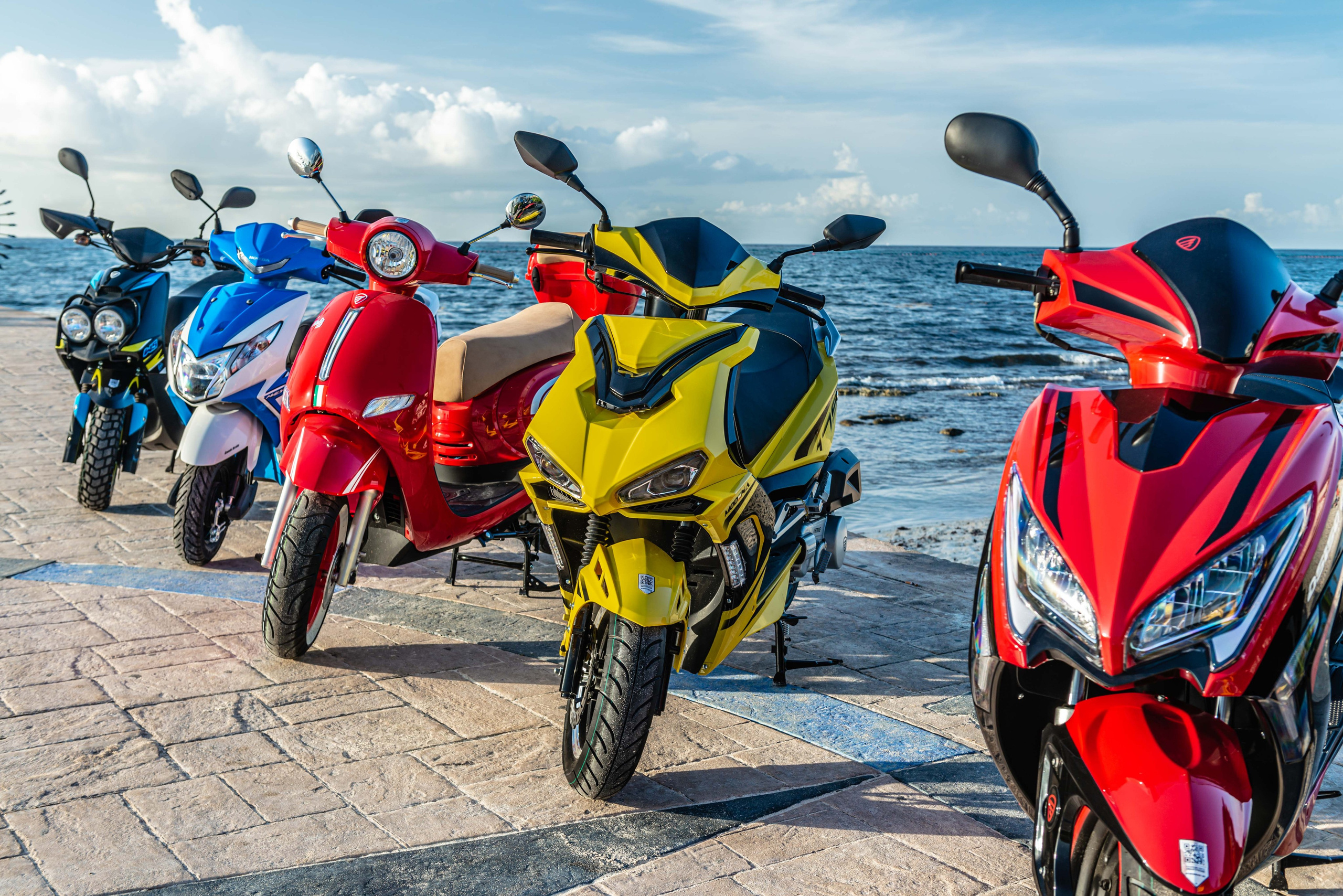 Scooter Photography for Rental Website in Mexico. PHOTOGRAPHER QUINTANA ROO