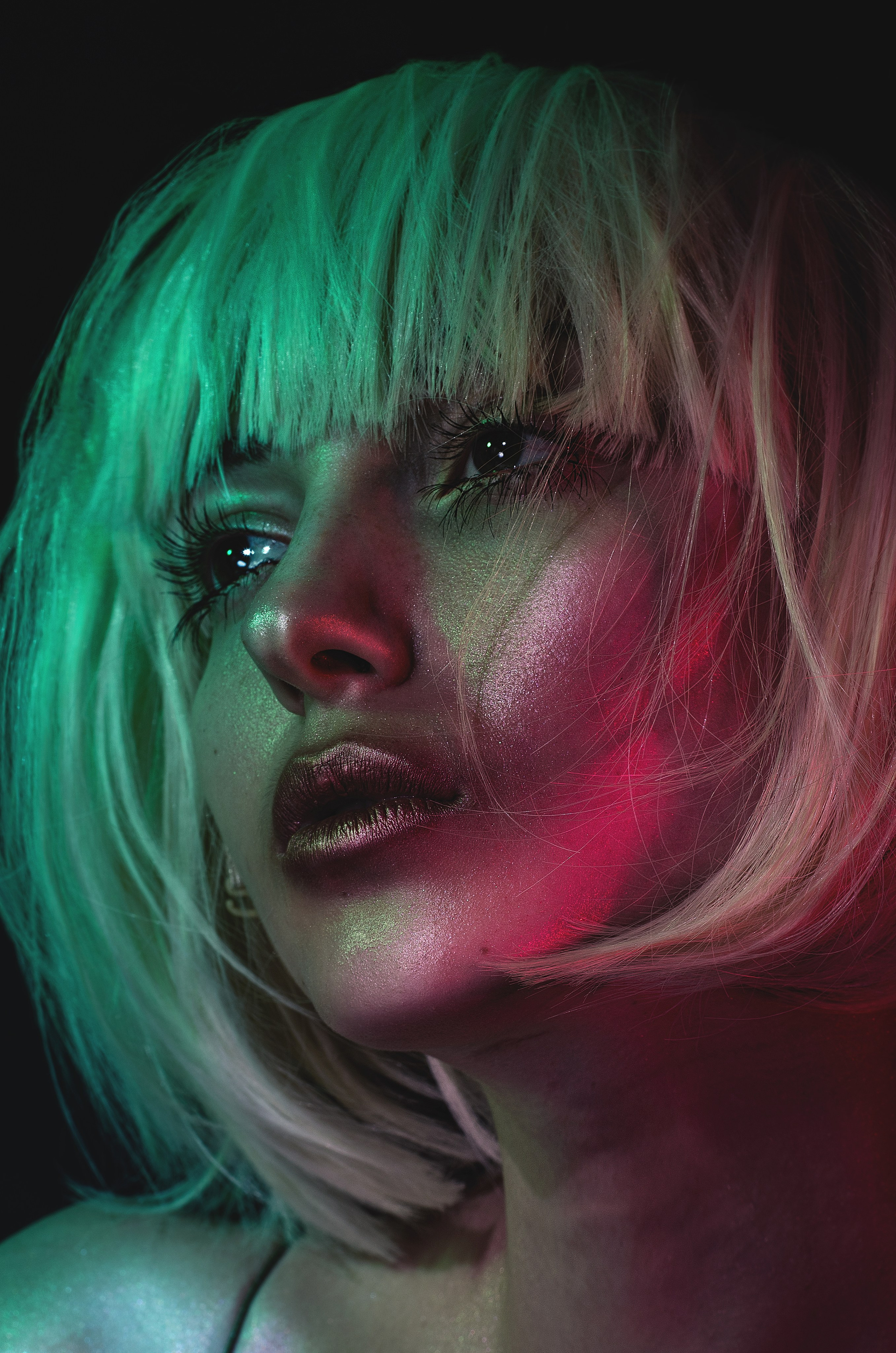 Makeup artist portfolio photography with magazine-quality beauty close-up and soft lighting.