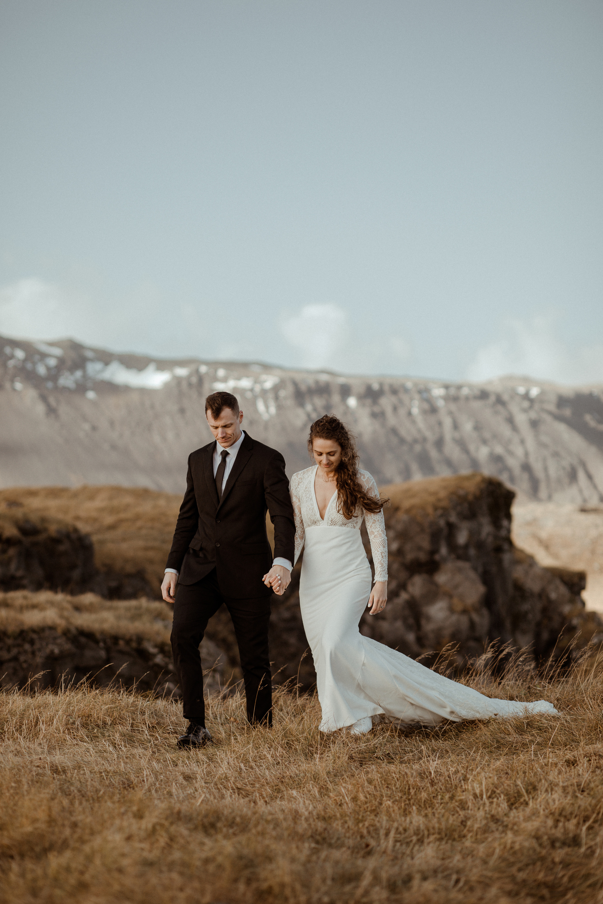Scenic Fjords Elopement in Iceland. Iceland elopement photographer & videographer