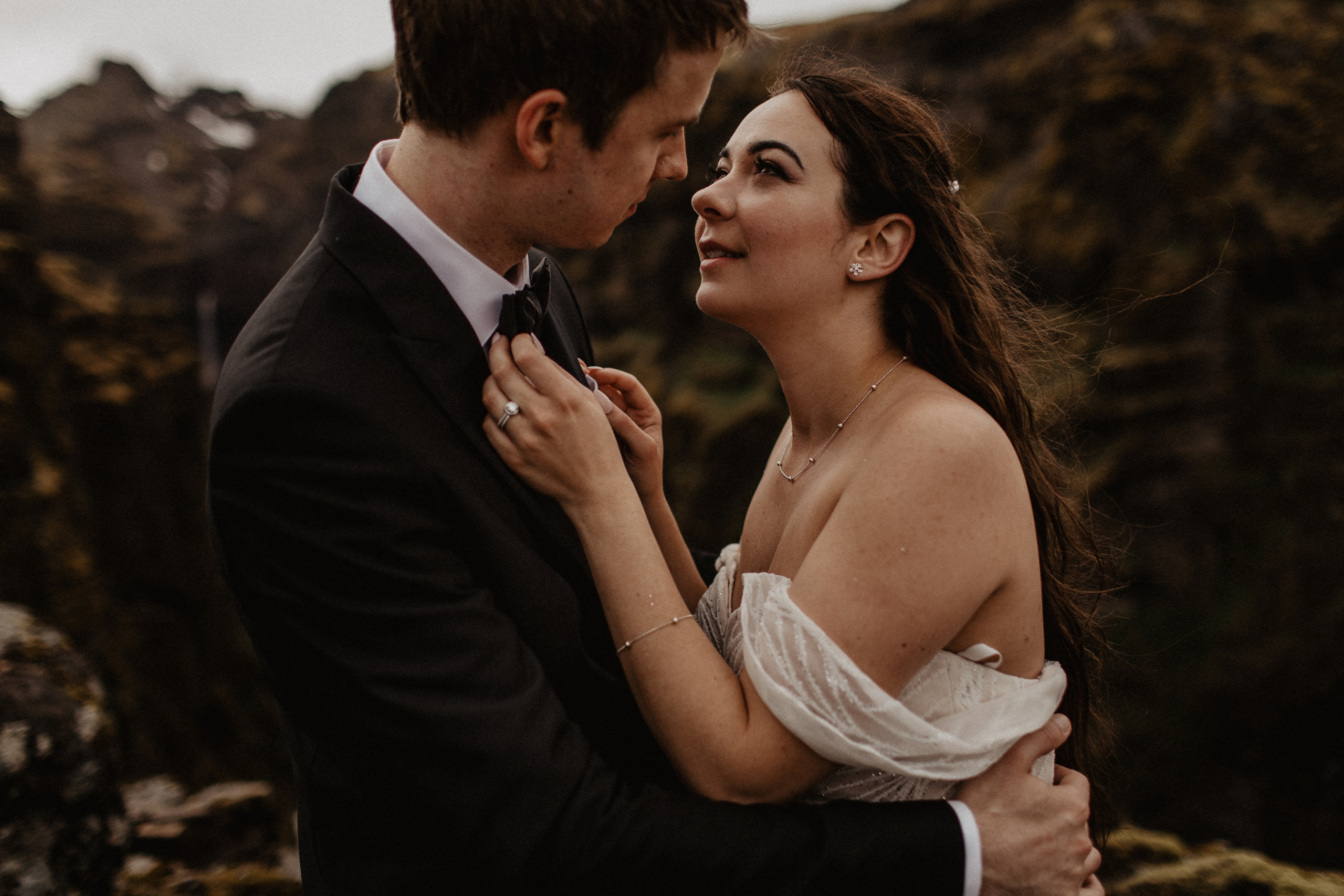 Elopement at secret canyon Iceland and diamond black beach. Iceland elopement photographer & videographer