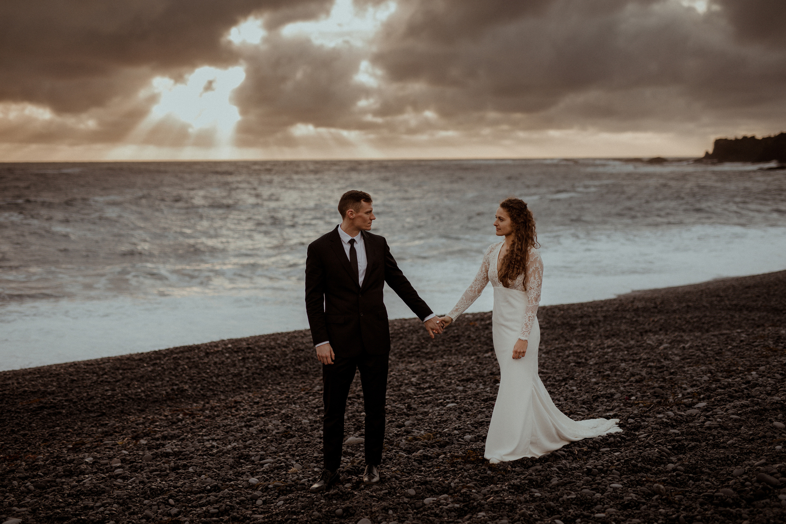 Scenic Fjords Elopement in Iceland. Iceland elopement photographer & videographer