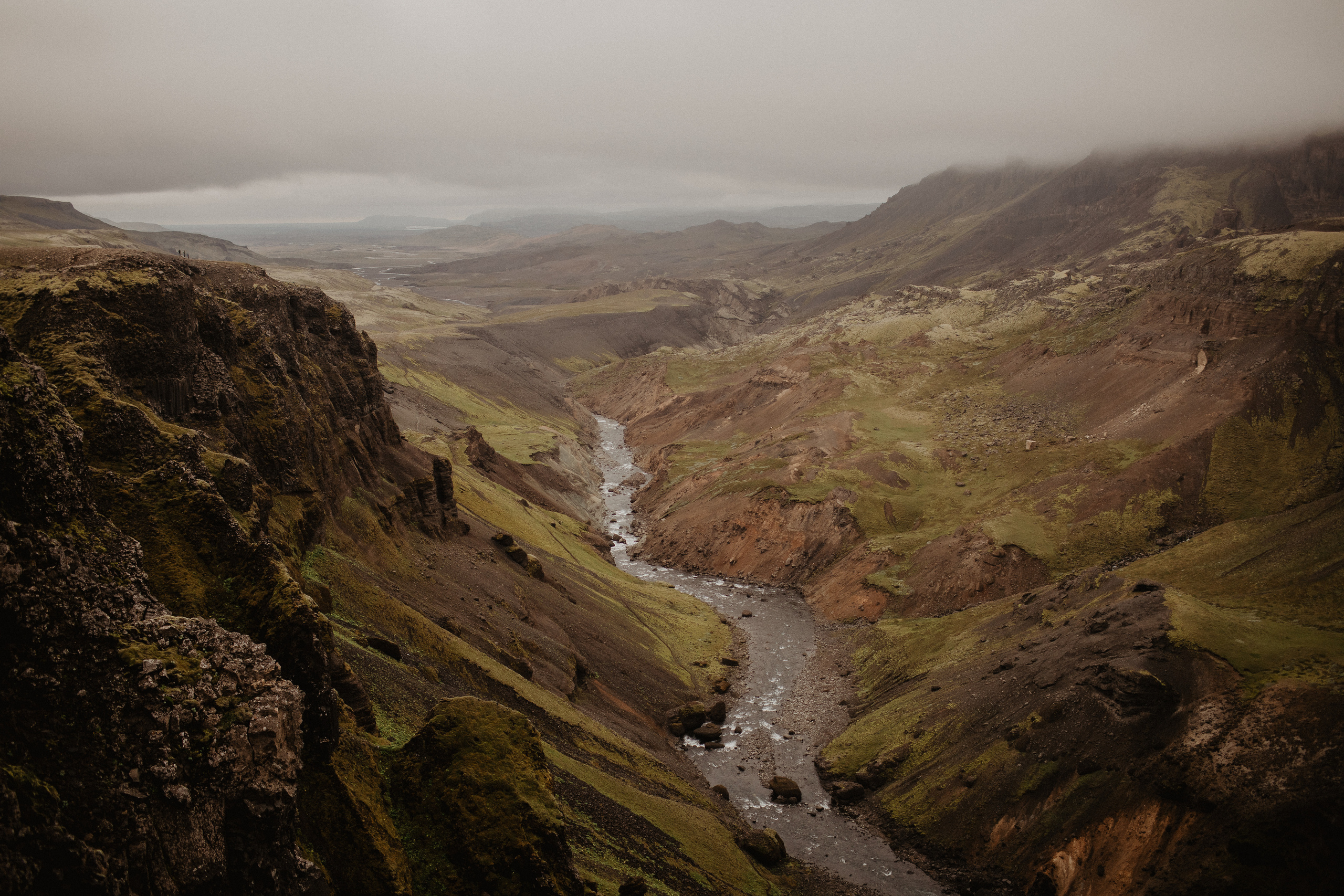 Elopement at Haifoss waterfall. Iceland elopement photographer & videographer