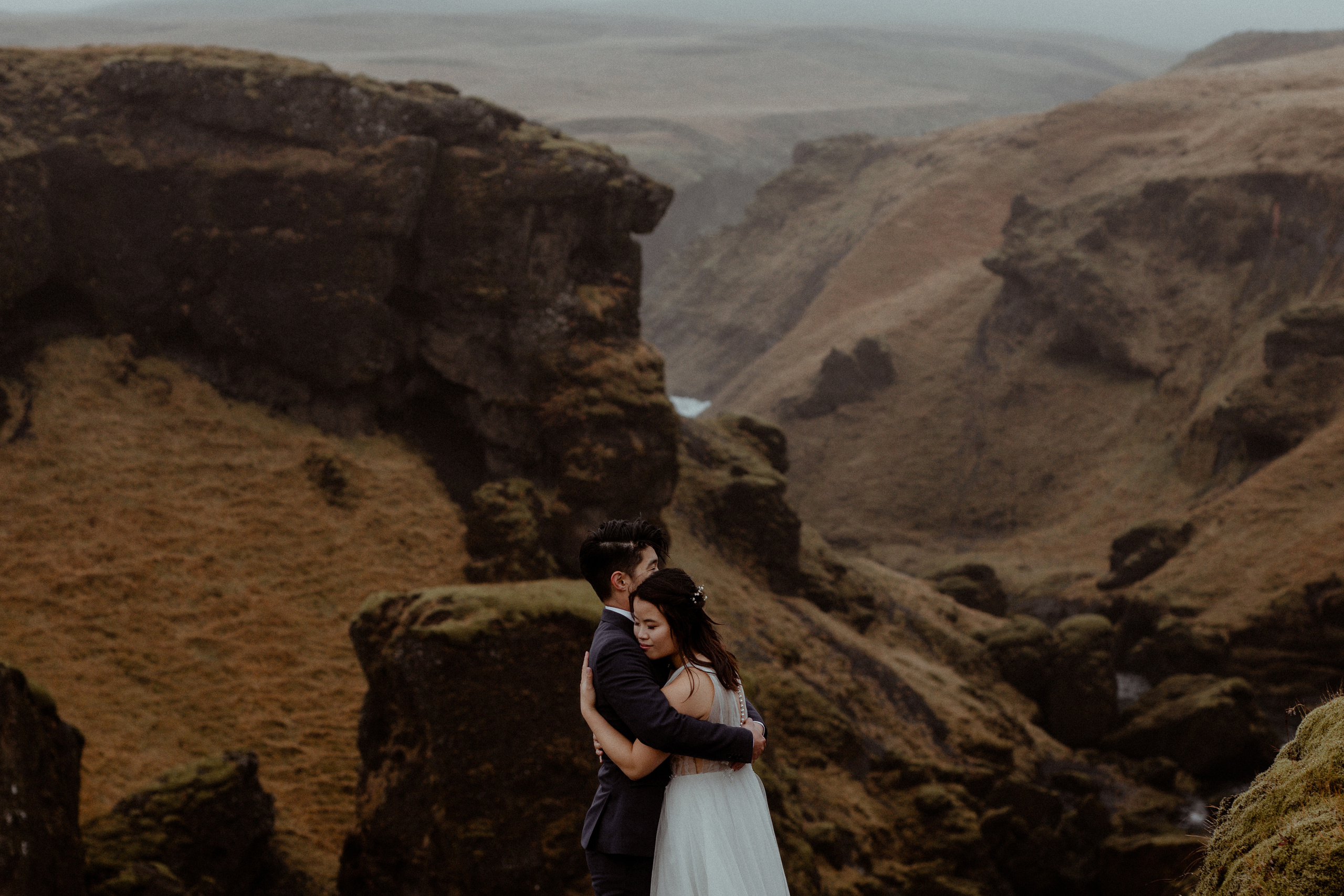 Hidden Waterfalls Iceland Elopement. Iceland elopement photographer & videographer