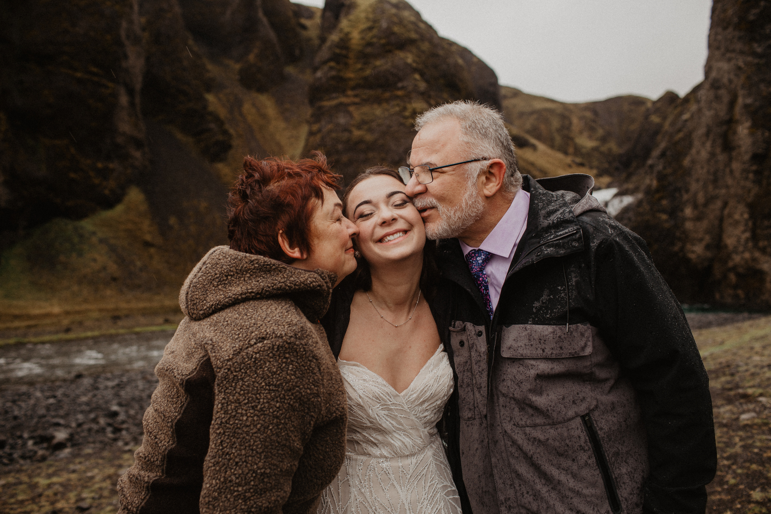 Elopement at secret canyon Iceland and diamond black beach. Iceland elopement photographer & videographer