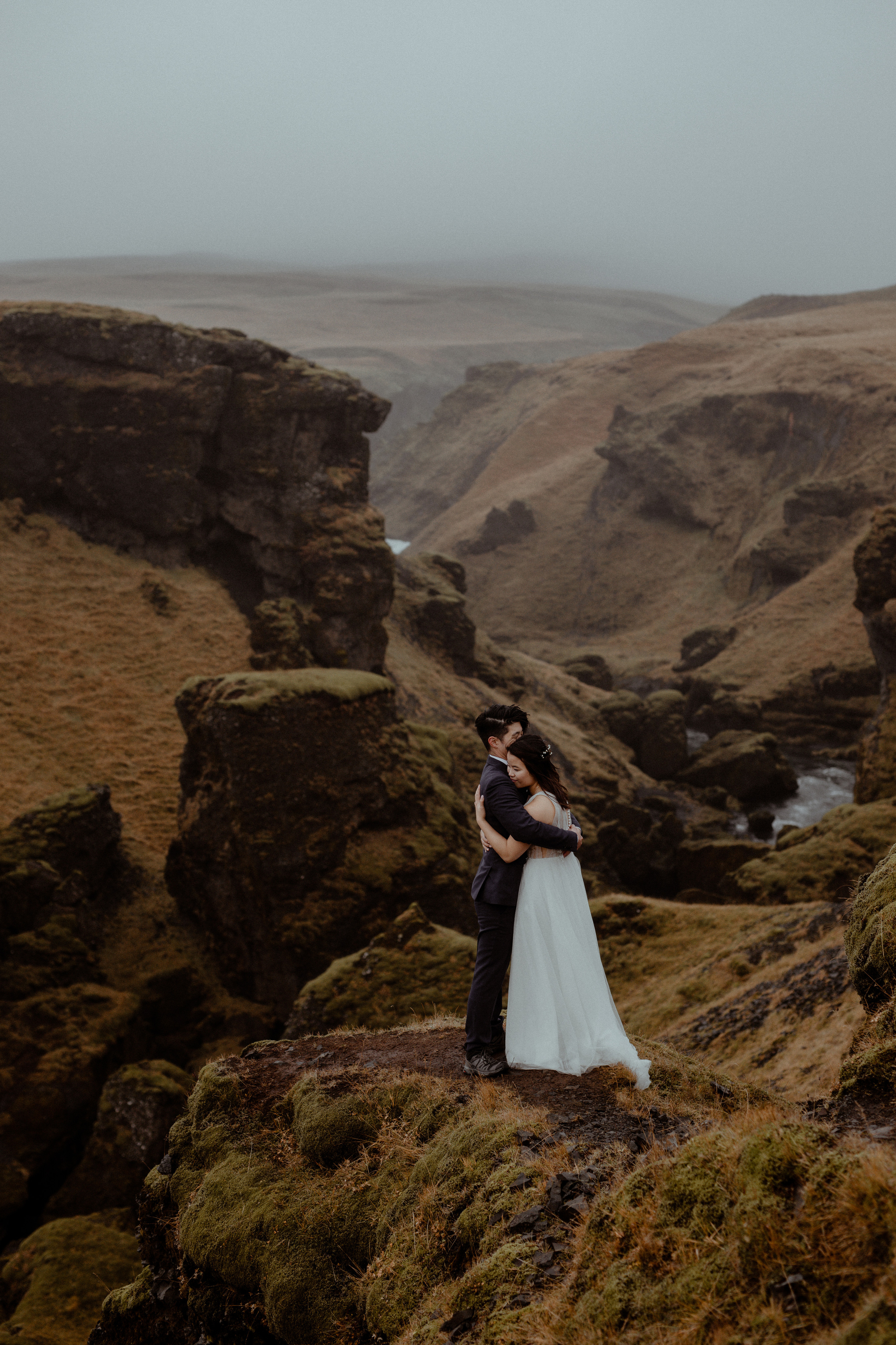 Hidden Waterfalls Iceland Elopement. Iceland elopement photographer & videographer