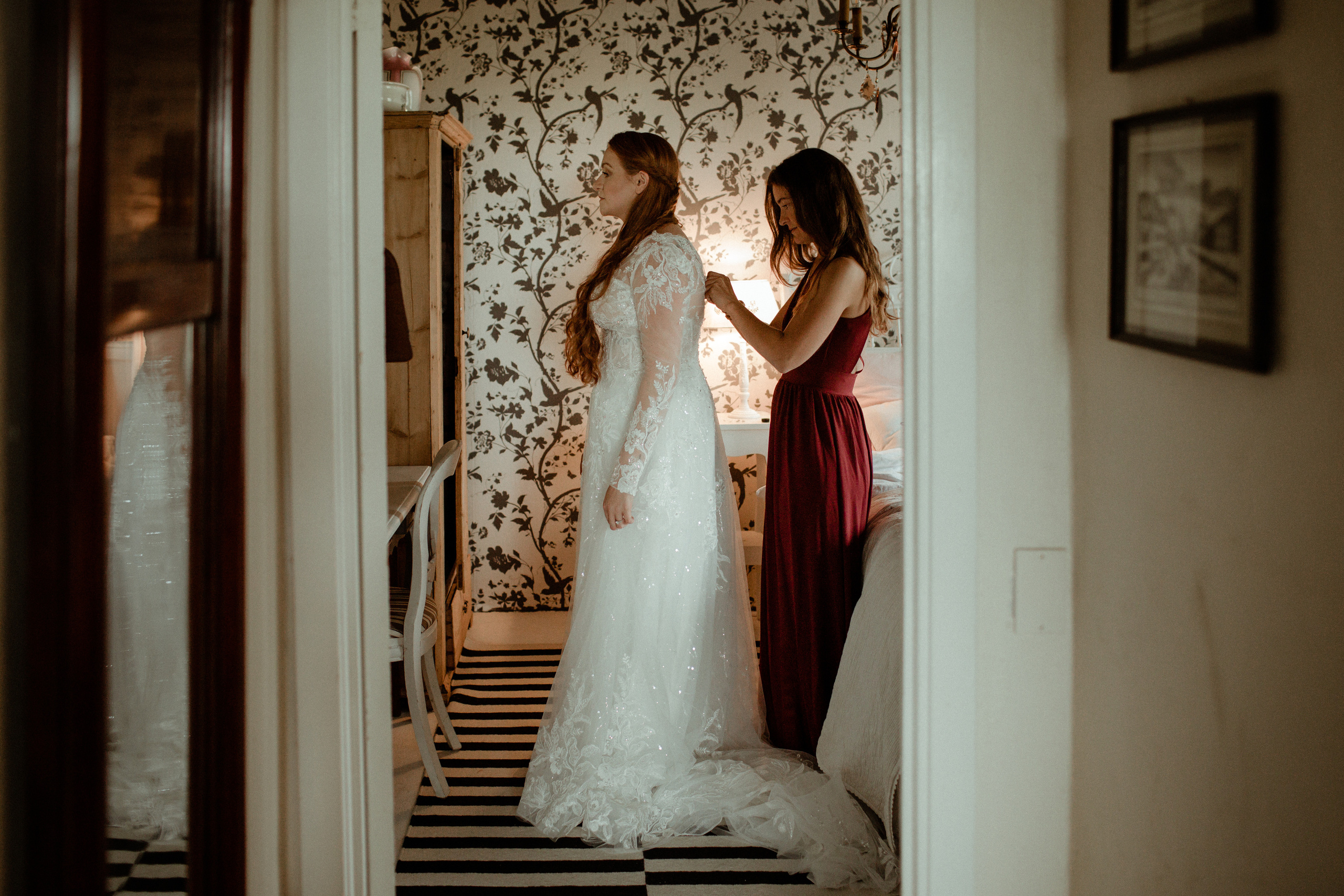 Ceremony at secret waterfall Iceland. Iceland elopement photographer & videographer