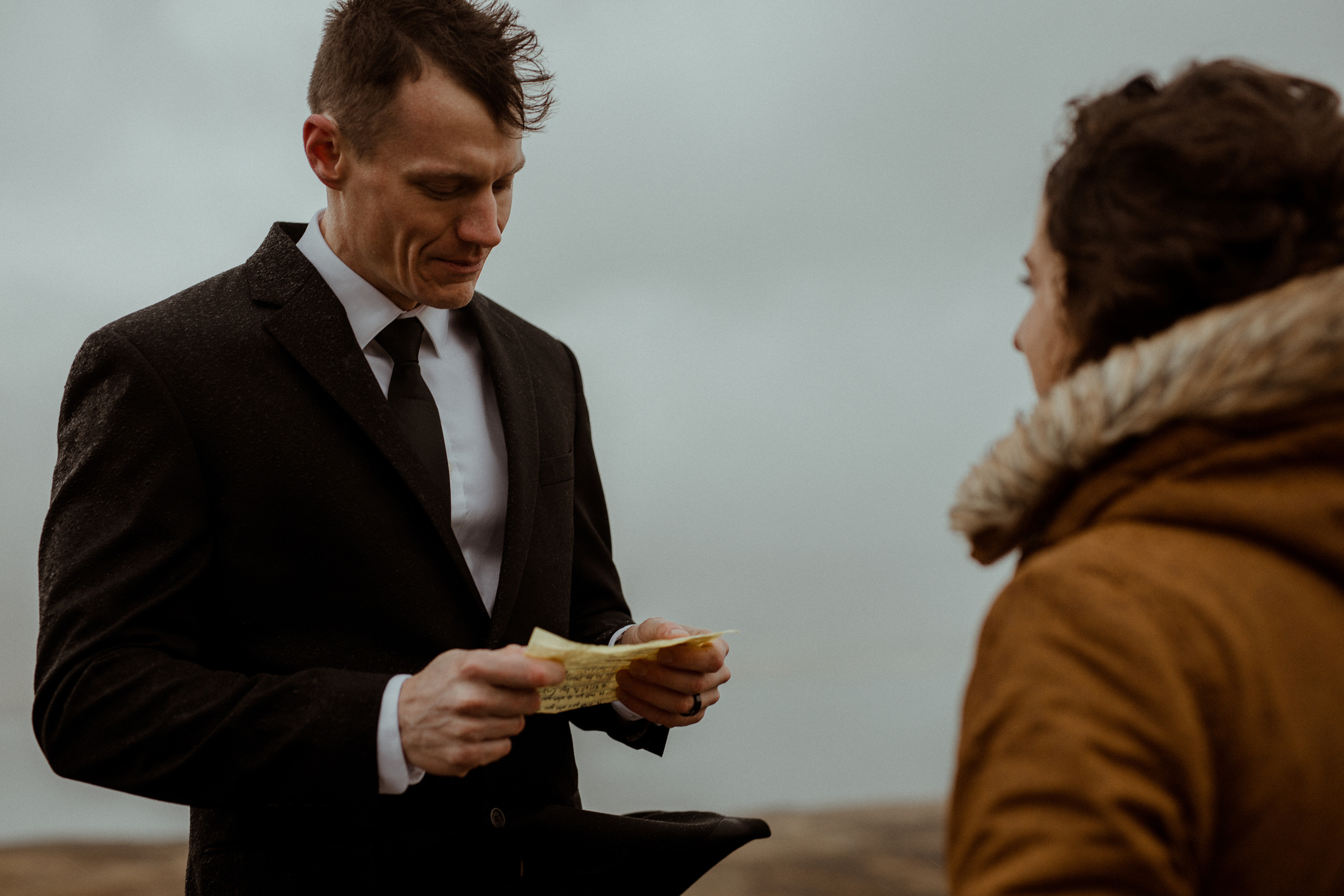 Scenic Fjords Elopement in Iceland. Iceland elopement photographer & videographer