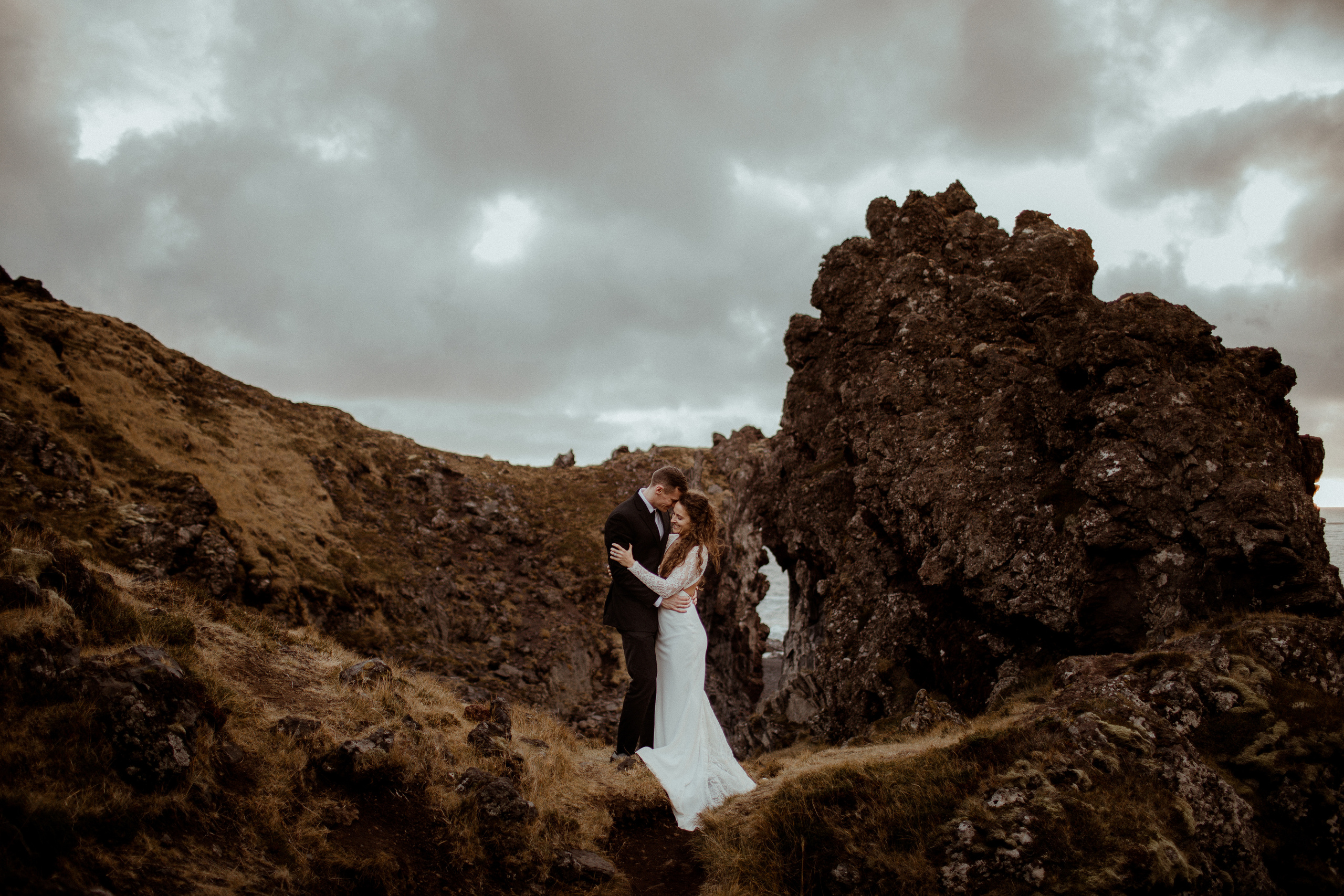 Scenic Fjords Elopement in Iceland. Iceland elopement photographer & videographer